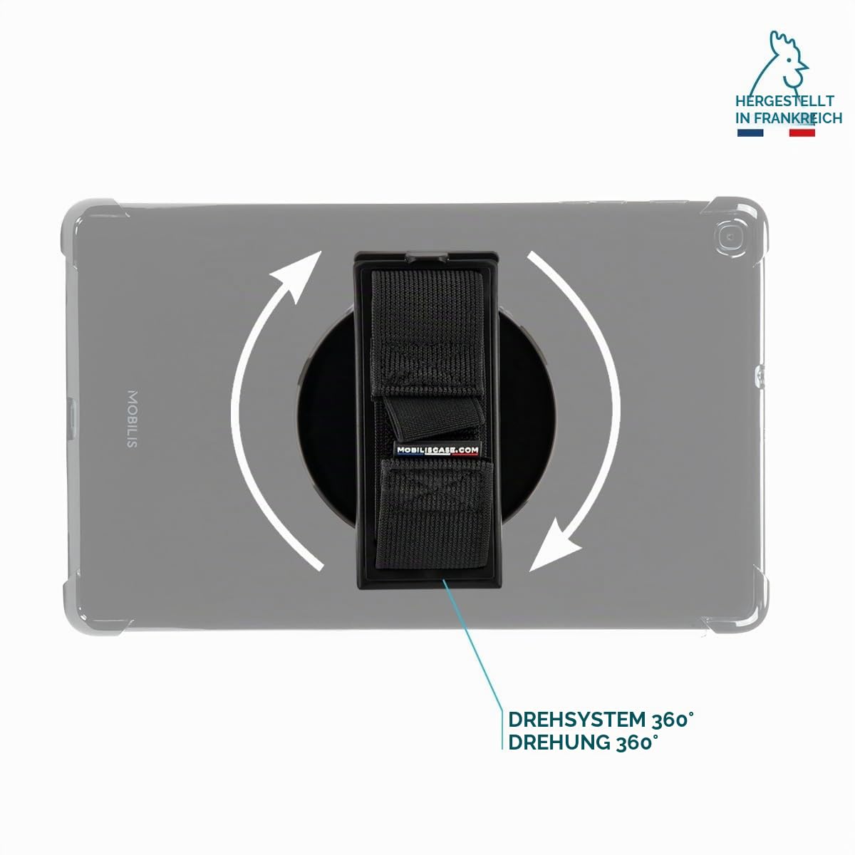 Mobilis Harness Universal Griff 360° Tablet Handschlaufe Klebe