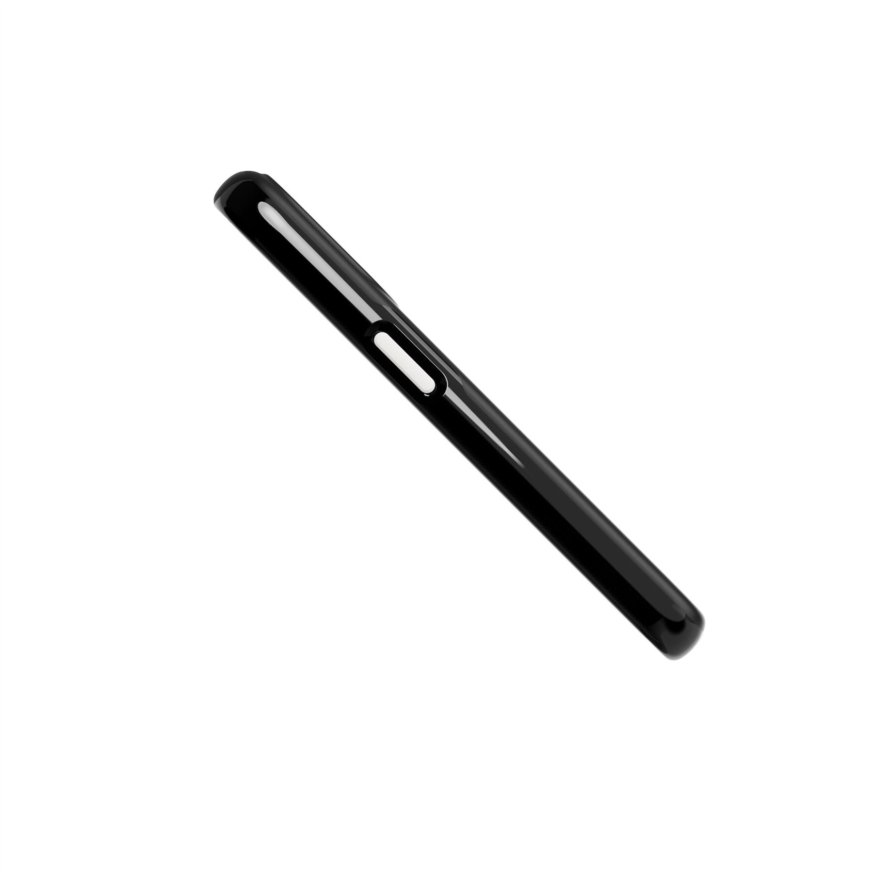 Tech21 EvoCrystal Kick iPhone 15 Pro Hülle Obsidian Black Ständer