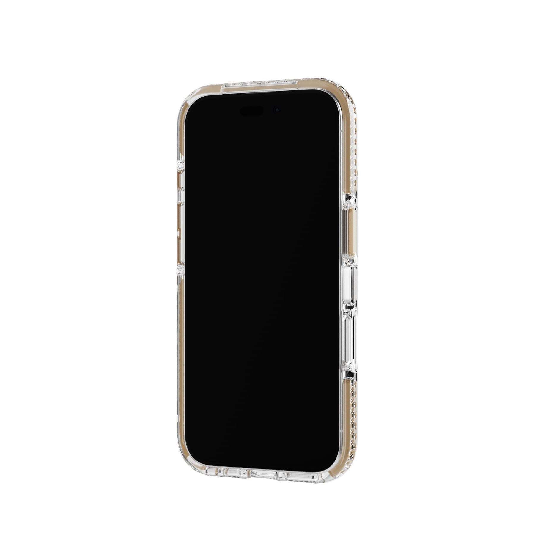 Tech21 EvoCrystal iPhone 16 Hülle MagSafe Gold Transparent