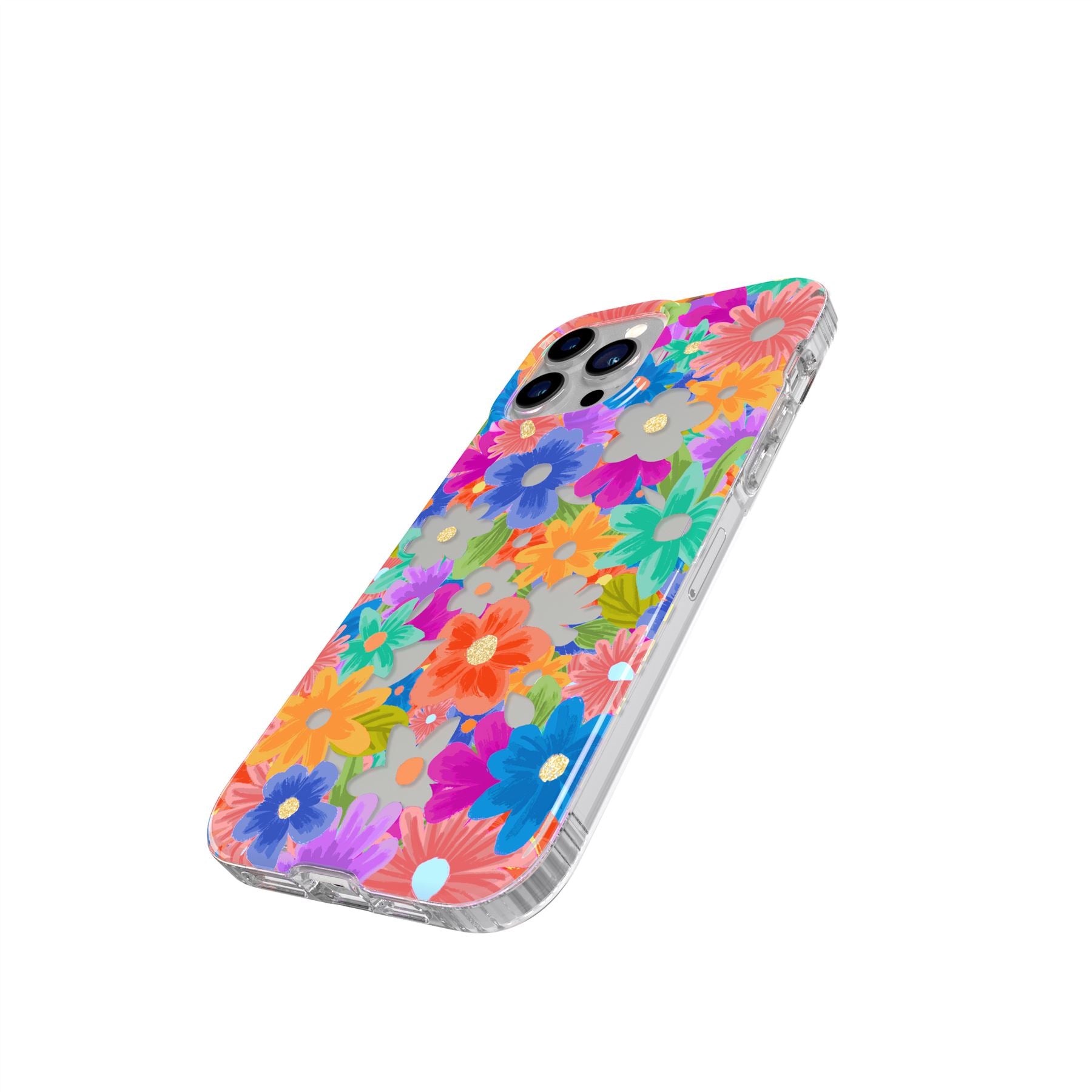 Tech21 EvoArt iPhone 13 Pro Hülle Cutout Flora