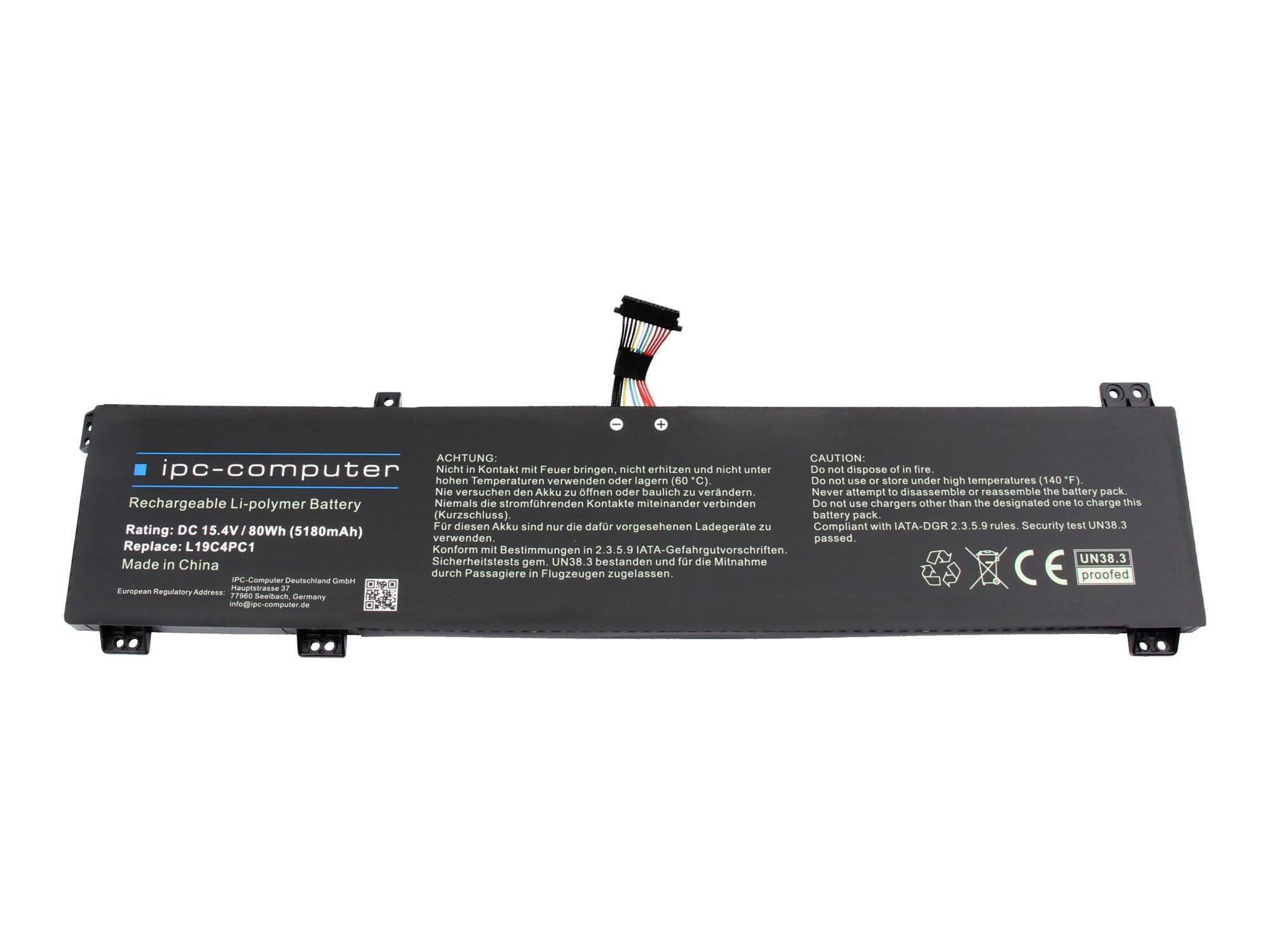 IPC-Computer L19C4PC1 Akku 79Wh lang schwarz