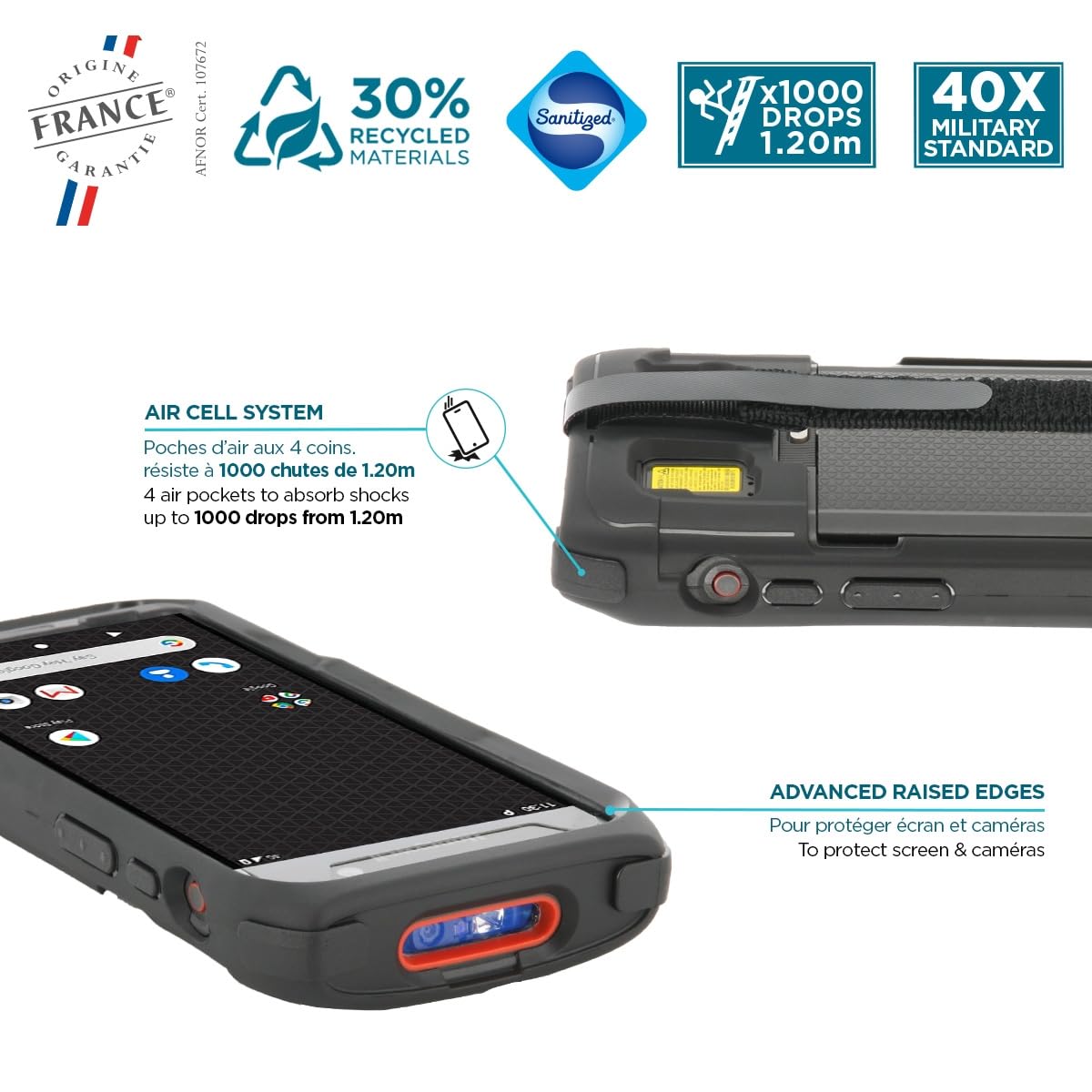 Mobilis PROTECH Honeywell TC47 Hülle Handschlaufe stoßfest