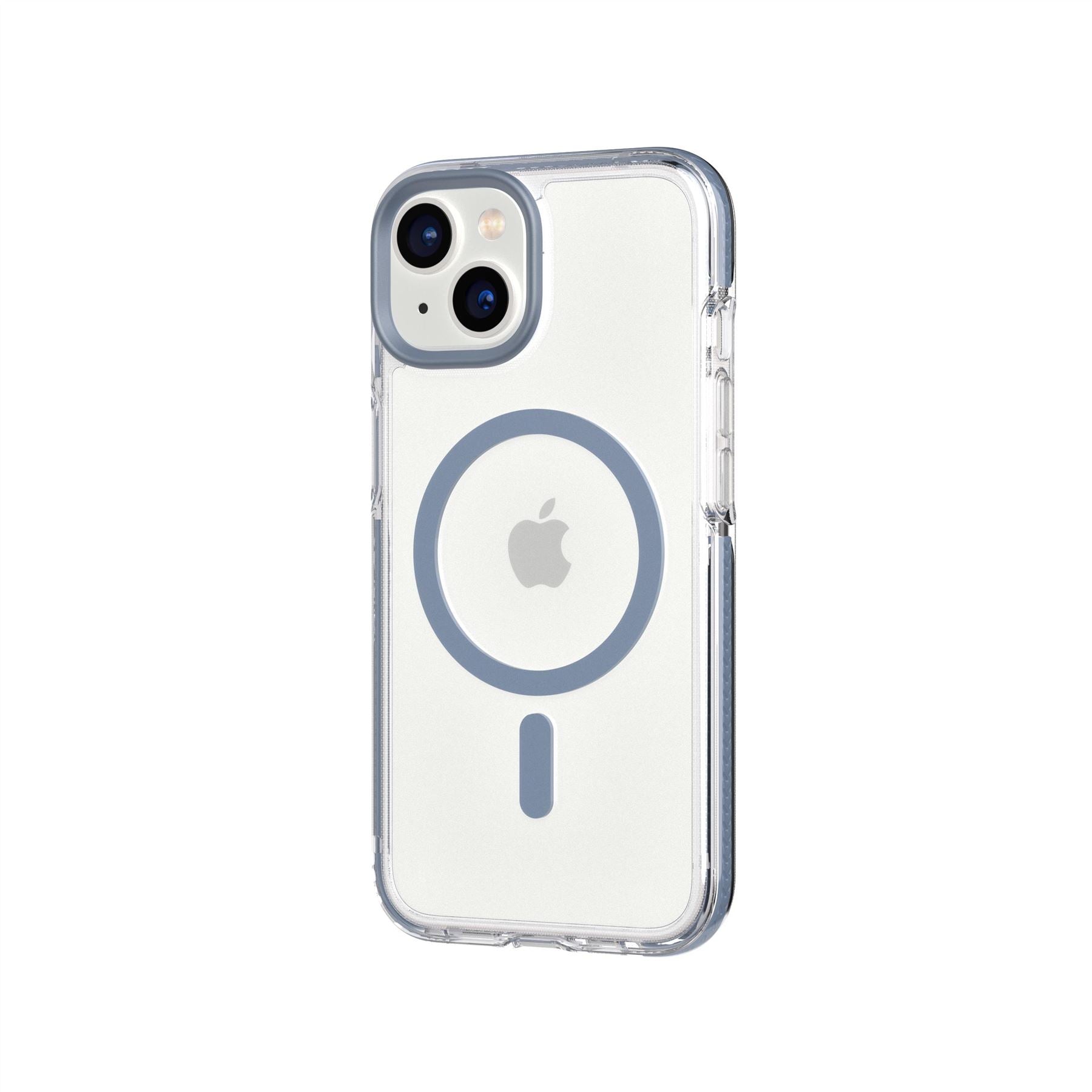 Tech21 EvoCrystal MagSafe Hülle Clear Steel Blue iPhone
