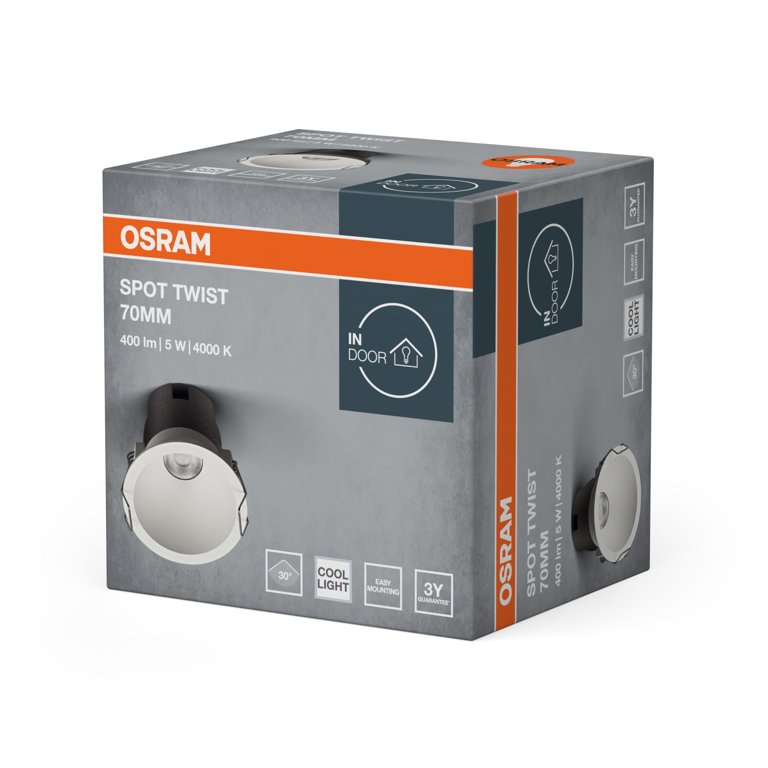 OSRAM SPOT TWIST Downlight weiß 5W 4000K 400lm