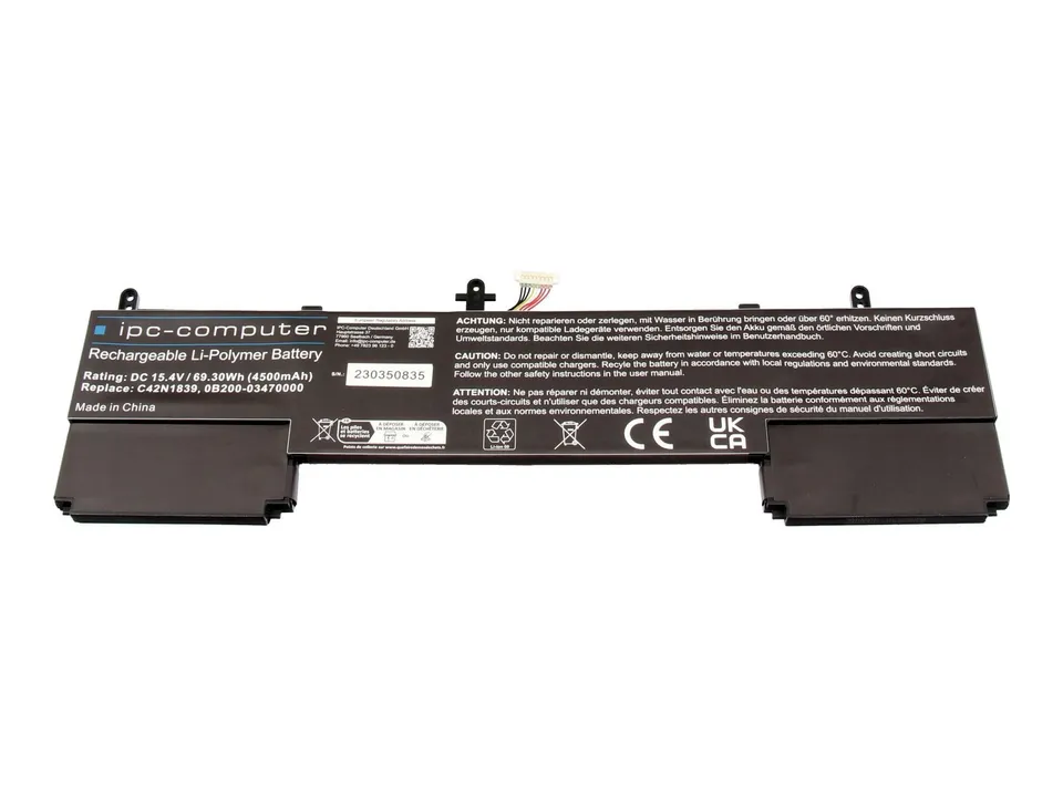 IPC-Computer C42N1839 Akku 69,3Wh für Asus ZenBook