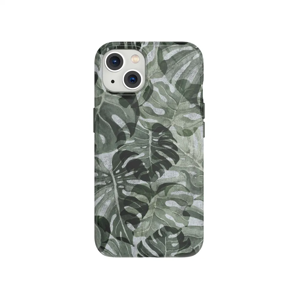 Tech21 Eco Art iPhone 13 Hülle Grün Artwork Nachhaltig