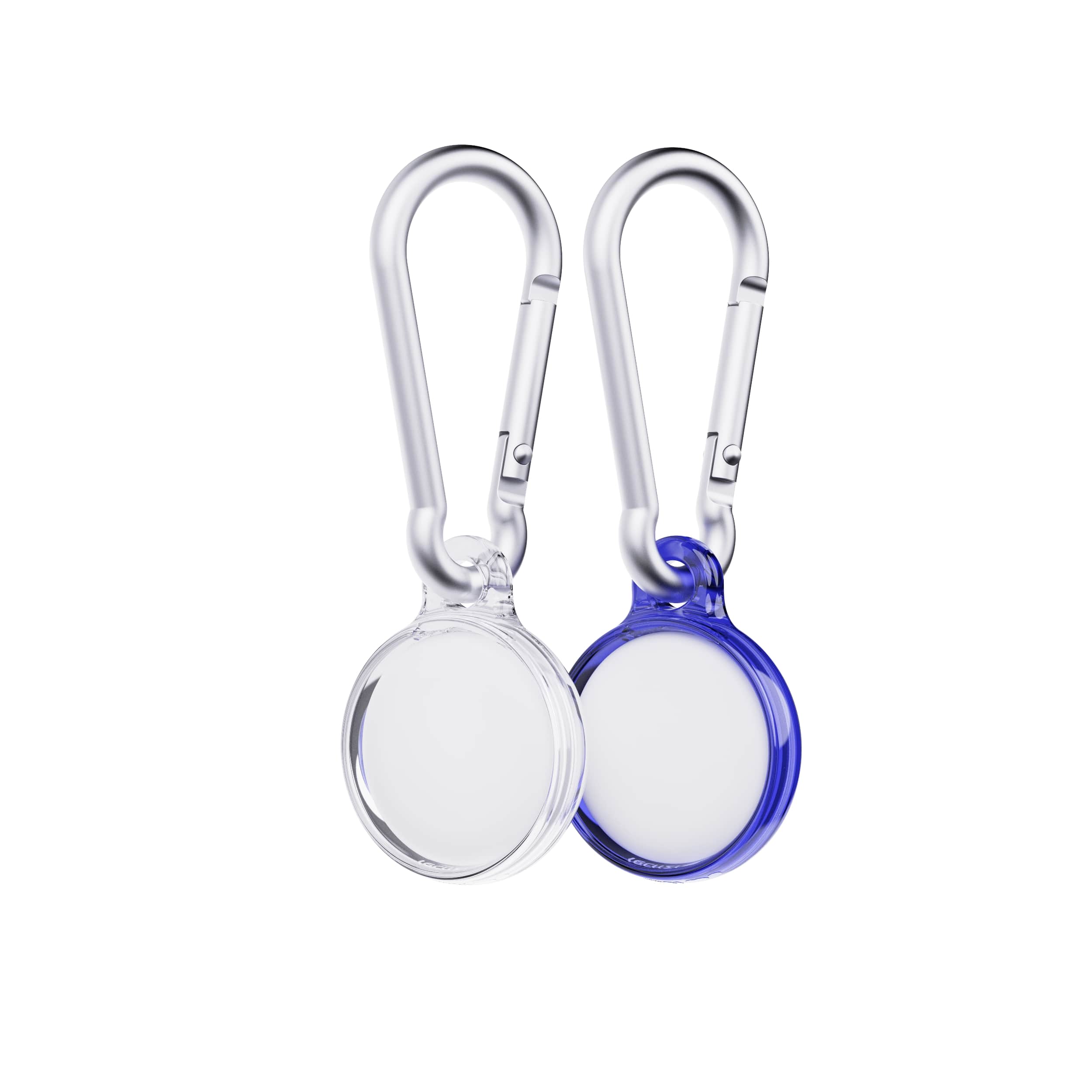 Tech21 EvoPop AirTag Hülle 2er Electric Blue Clear