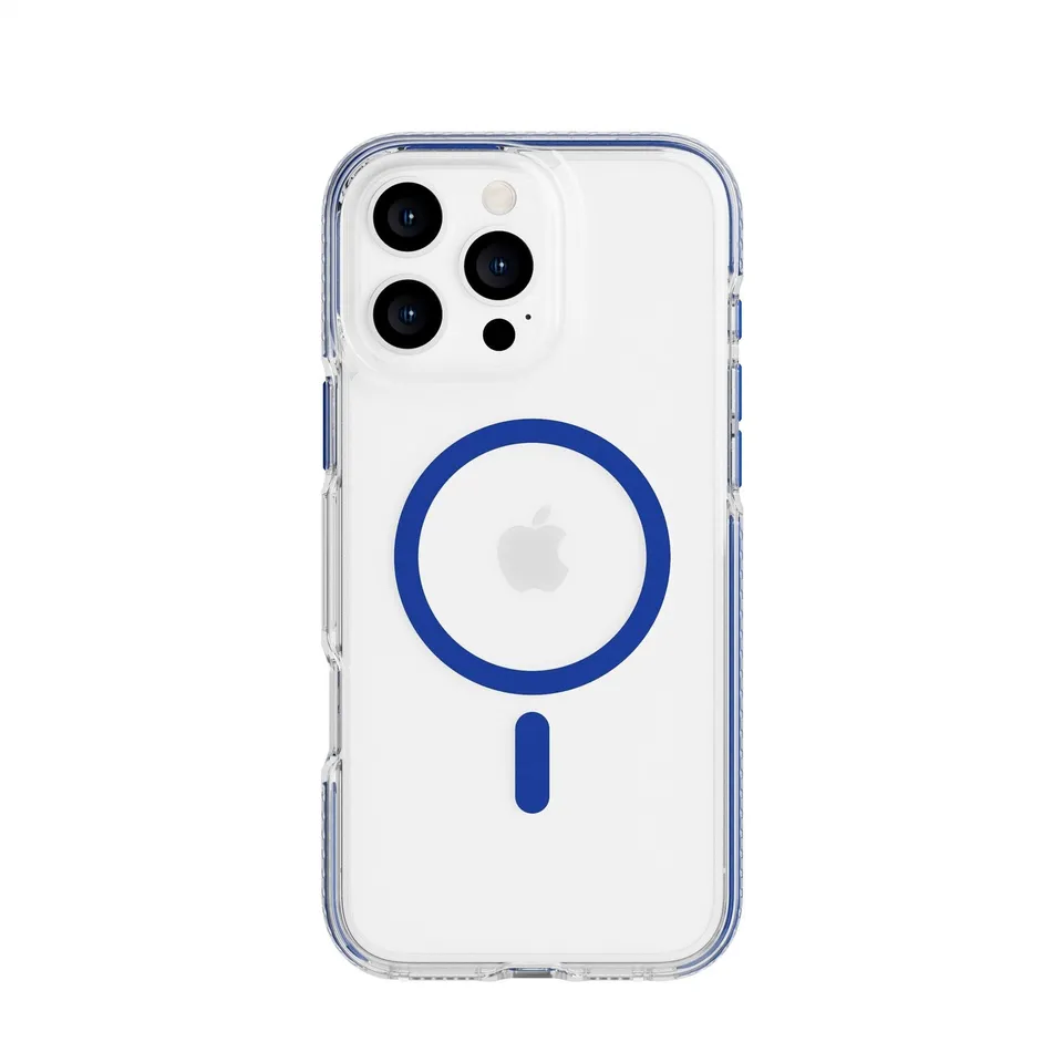 Tech21 EvoCrystal iPhone 16 Pro Max Hülle Blue MagSafe