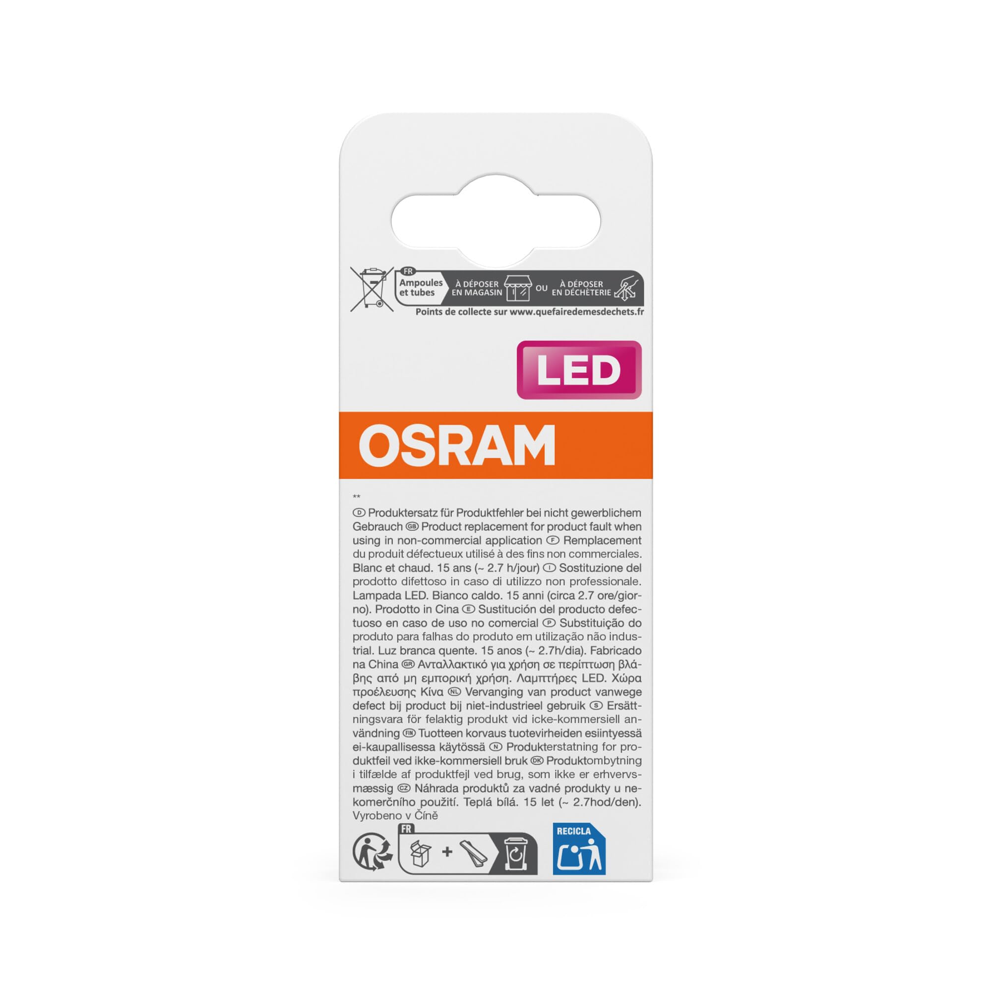 OSRAM Star Classic P LED Filament E27 2700K 1er