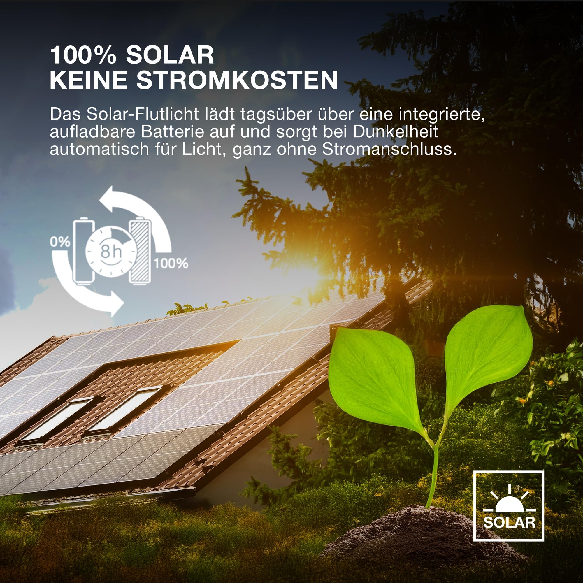 ams OSRAM ENDURA Butterfly Solar-Flutlicht 4W schwarz