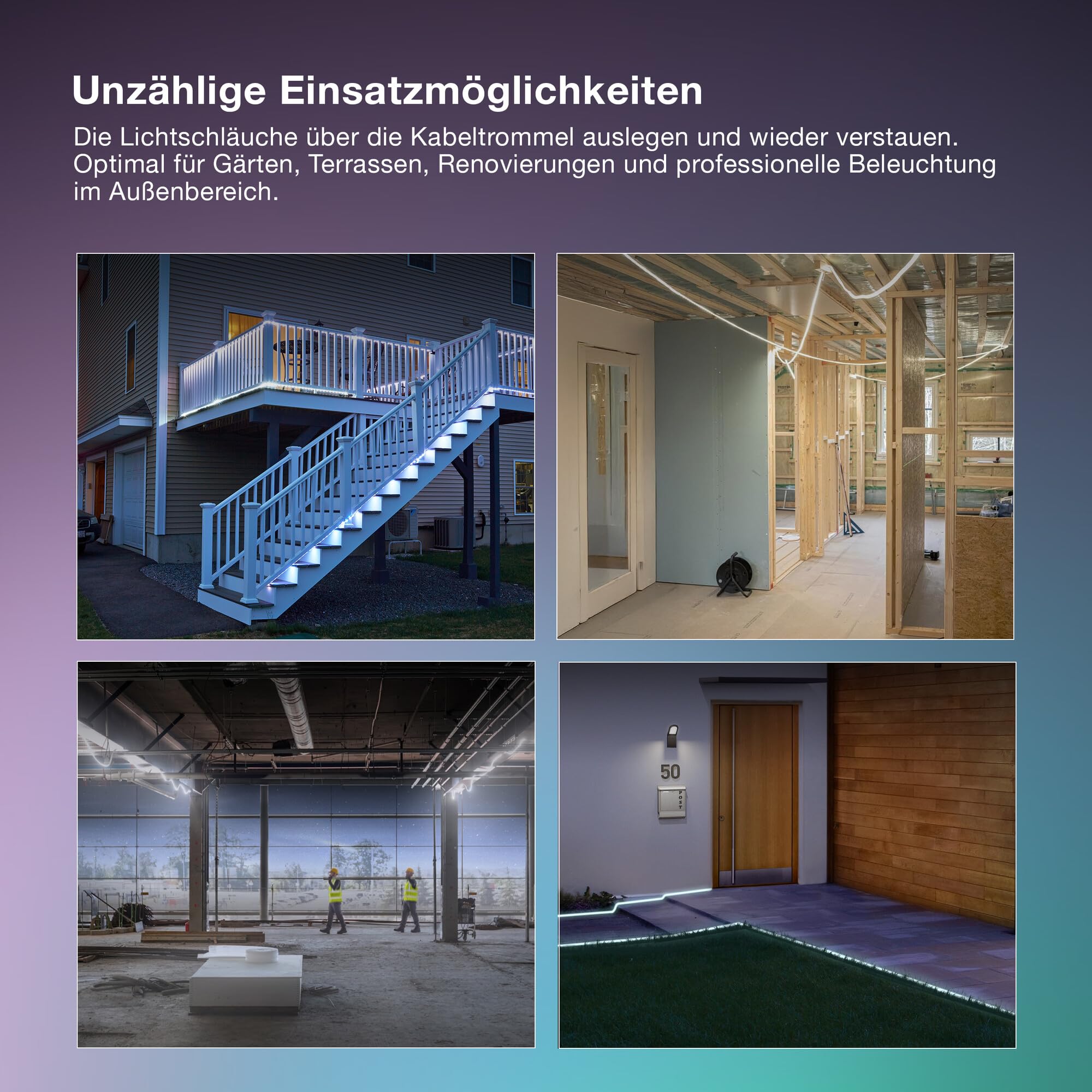 ams OSRAM SMART+ Outdoor Flex LED-Streifen 10m kaltweiß