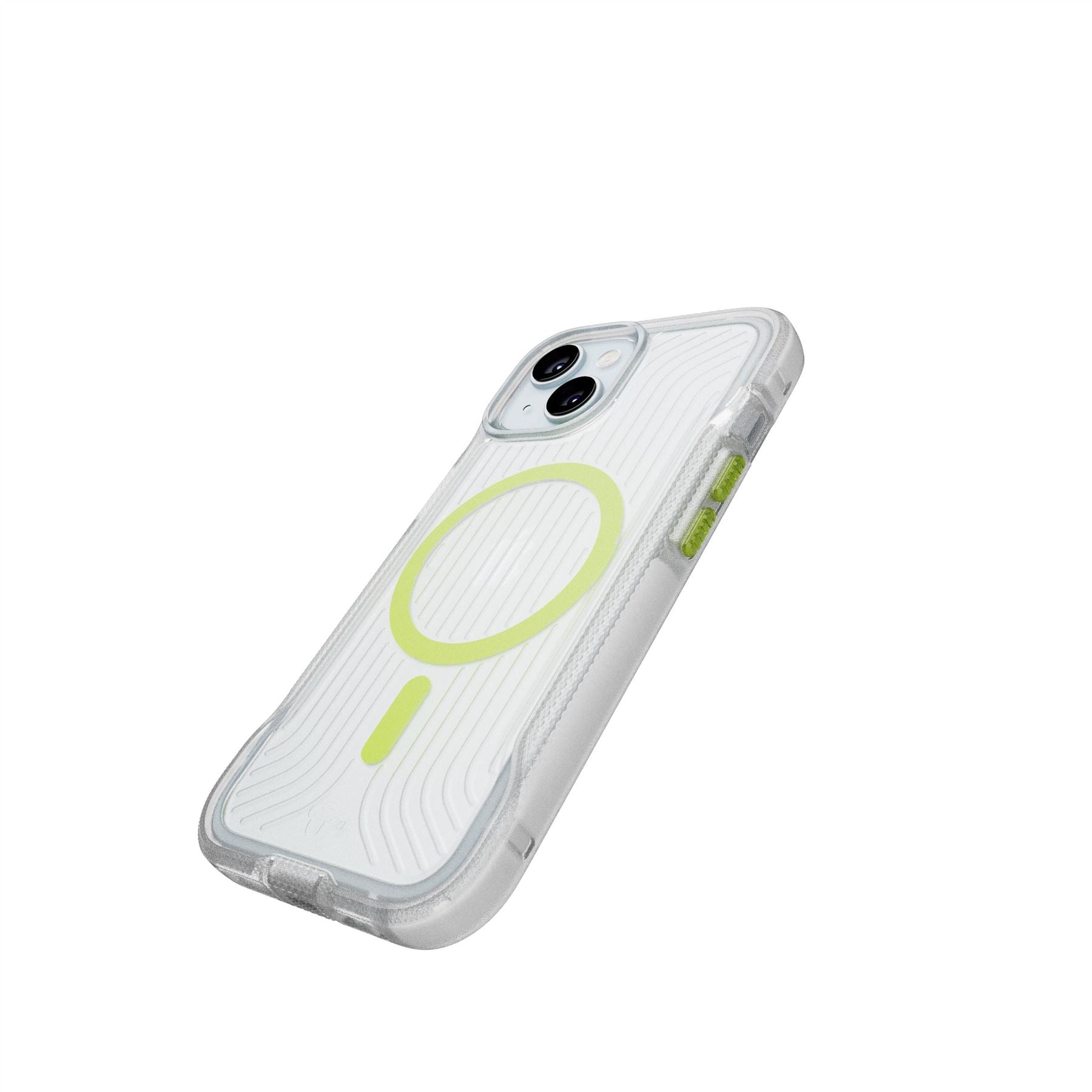 Tech21 FlexPro iPhone 13/14/15 Handyhülle Clear Neon