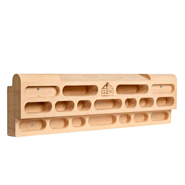 Clevo Hangboard Plus Kletterboard 60 cm Buchenholz