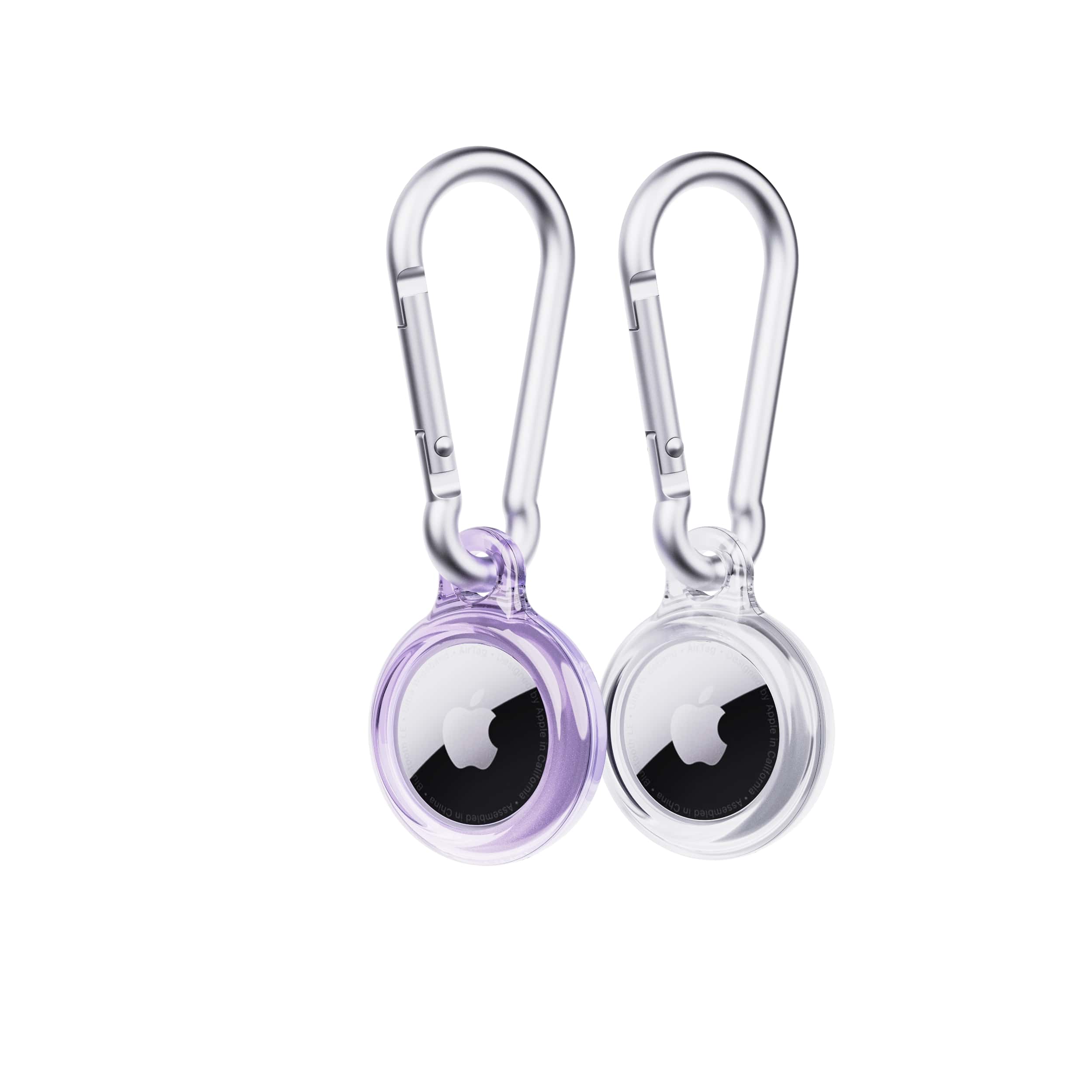Tech21 EvoPop AirTag Hülle 2er Set Diamond Dust Clear