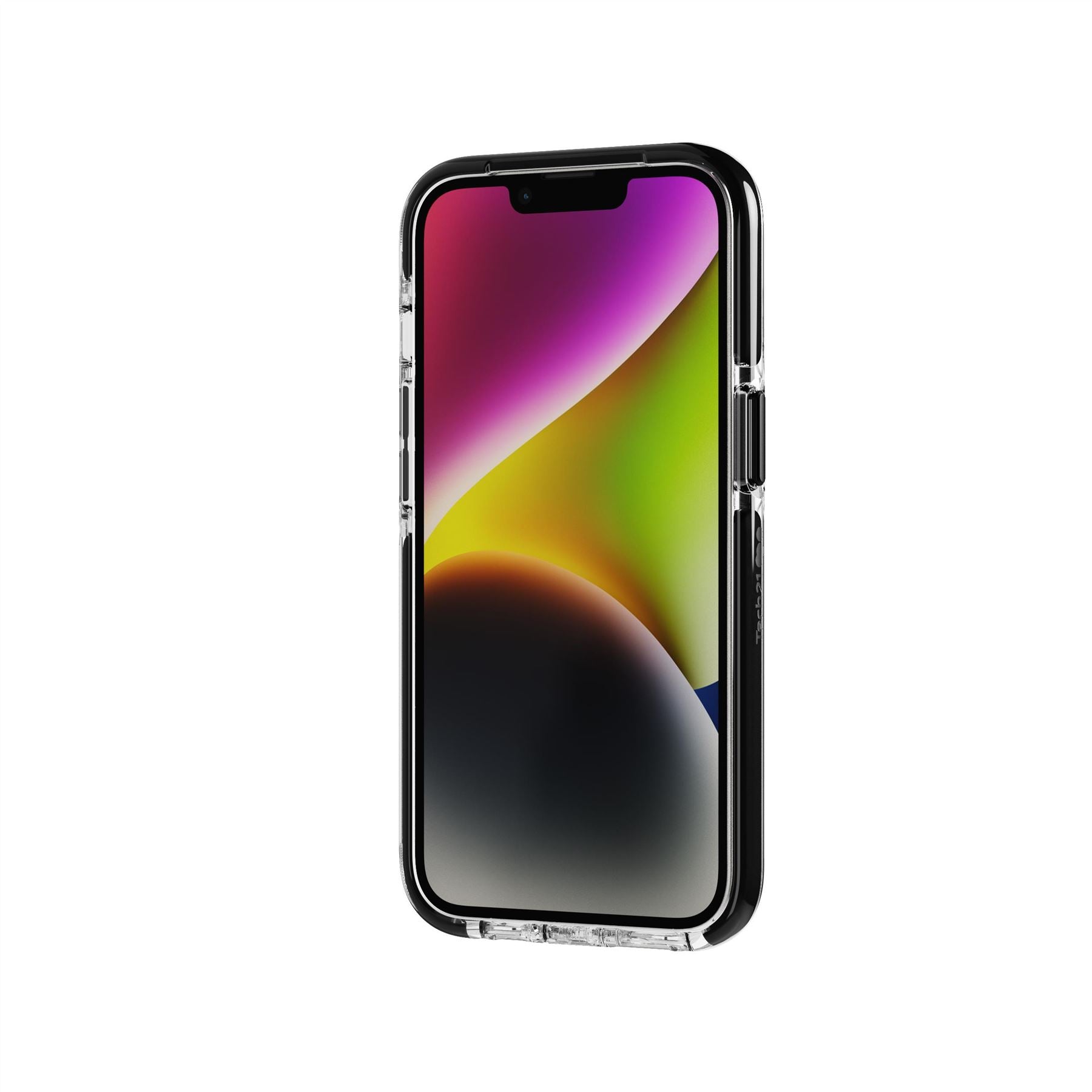Tech21 EvoCrystal Kick iPhone 13/14/15 Hülle Clear Black