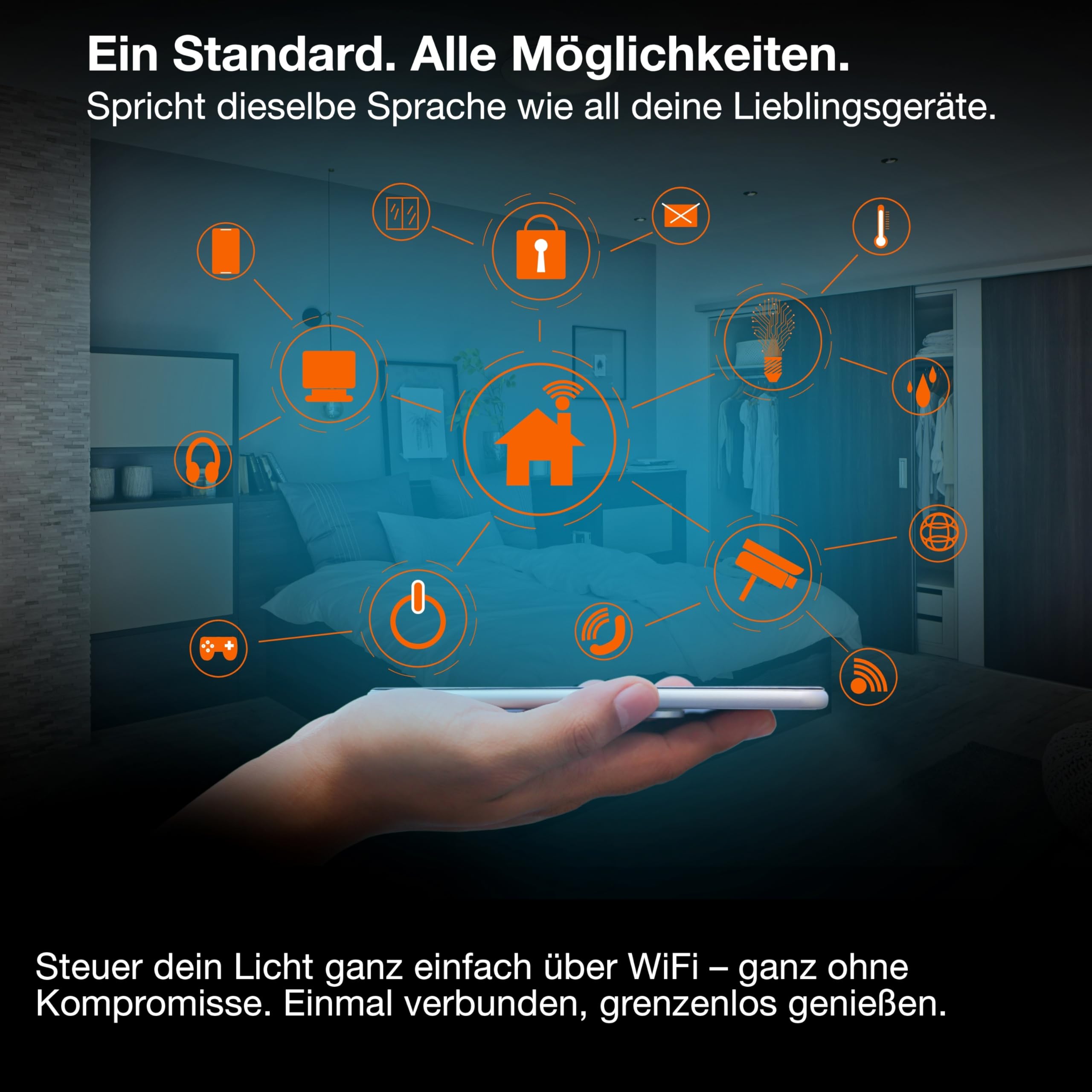 OSRAM SMART+ WiFi Steckdose Nachtlicht weiß 16A