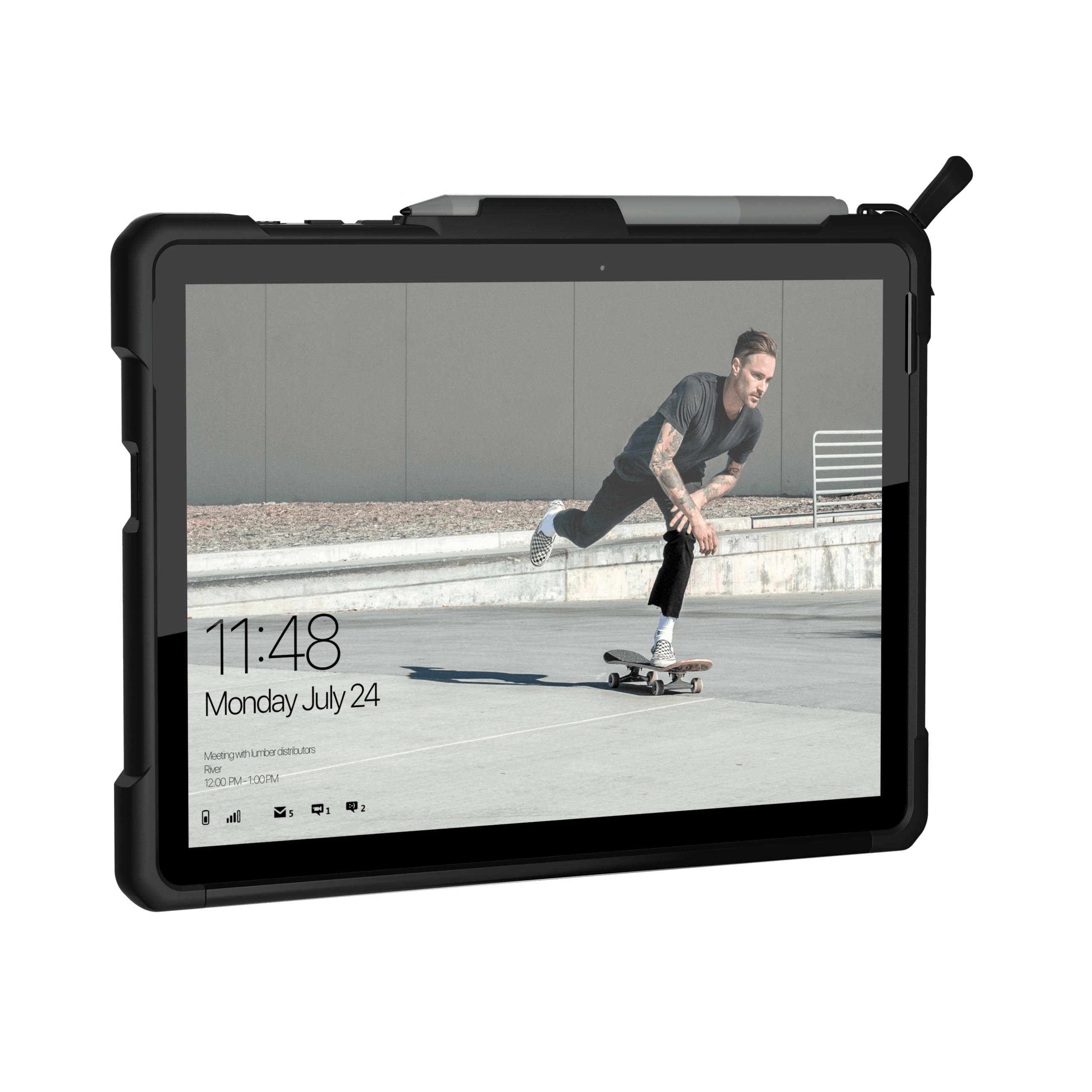UAG Metropolis SE Surface Go Hülle mit Ständer schwarz
