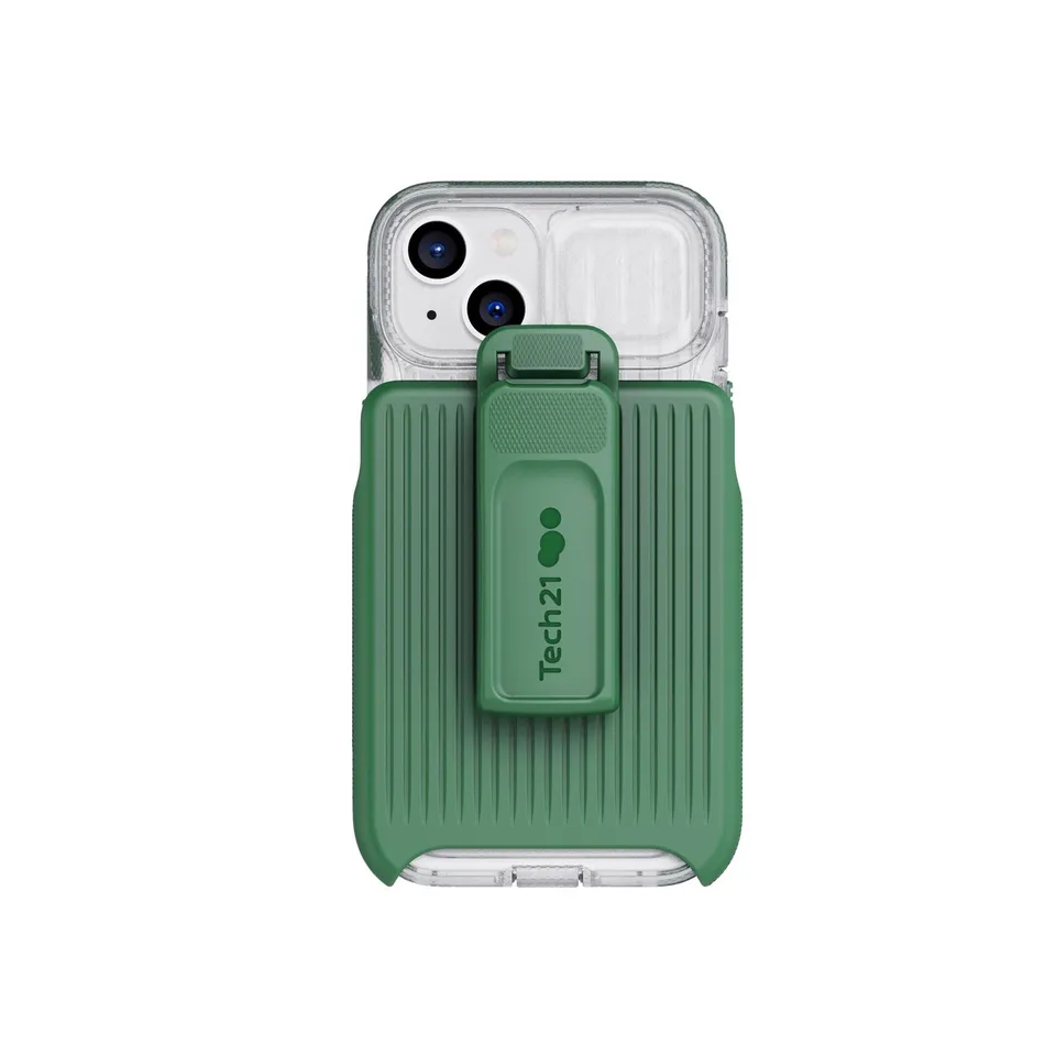 Tech21 EvoMax iPhone 17e/16e/15/14/13 Hülle Frosted Green robust