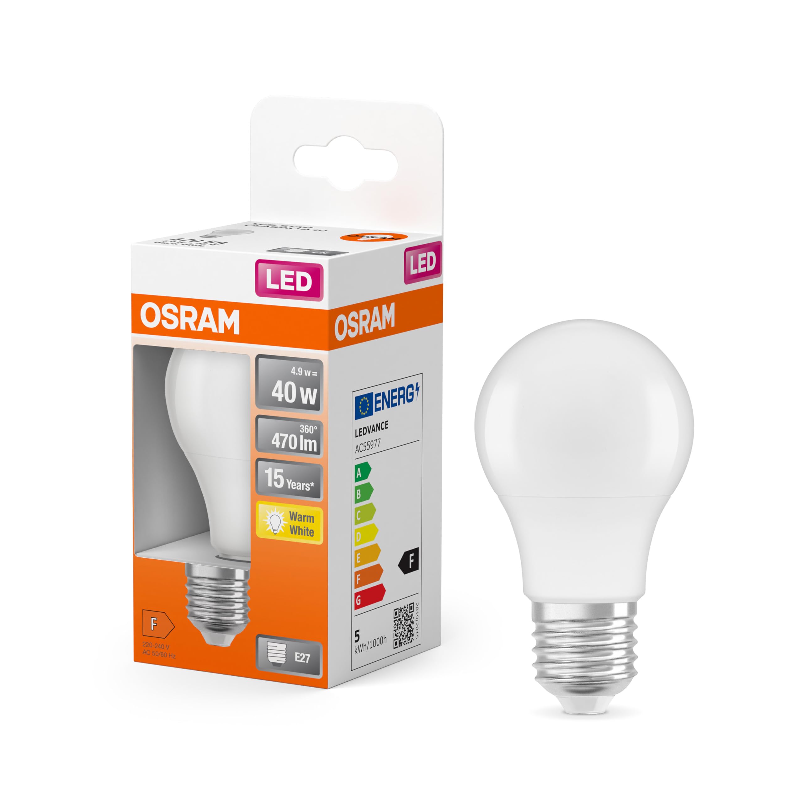 ams OSRAM SMART+ Classic A100 LED-Lampe E27 4000K 3er-Pack