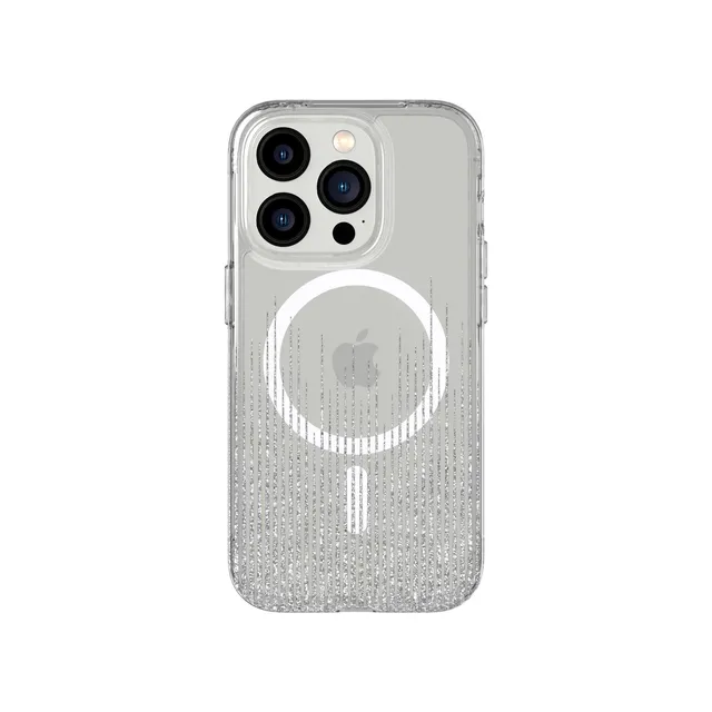 Tech21 EvoArt iPhone 14 Pro Handyhülle Sparkle Rain MagSafe