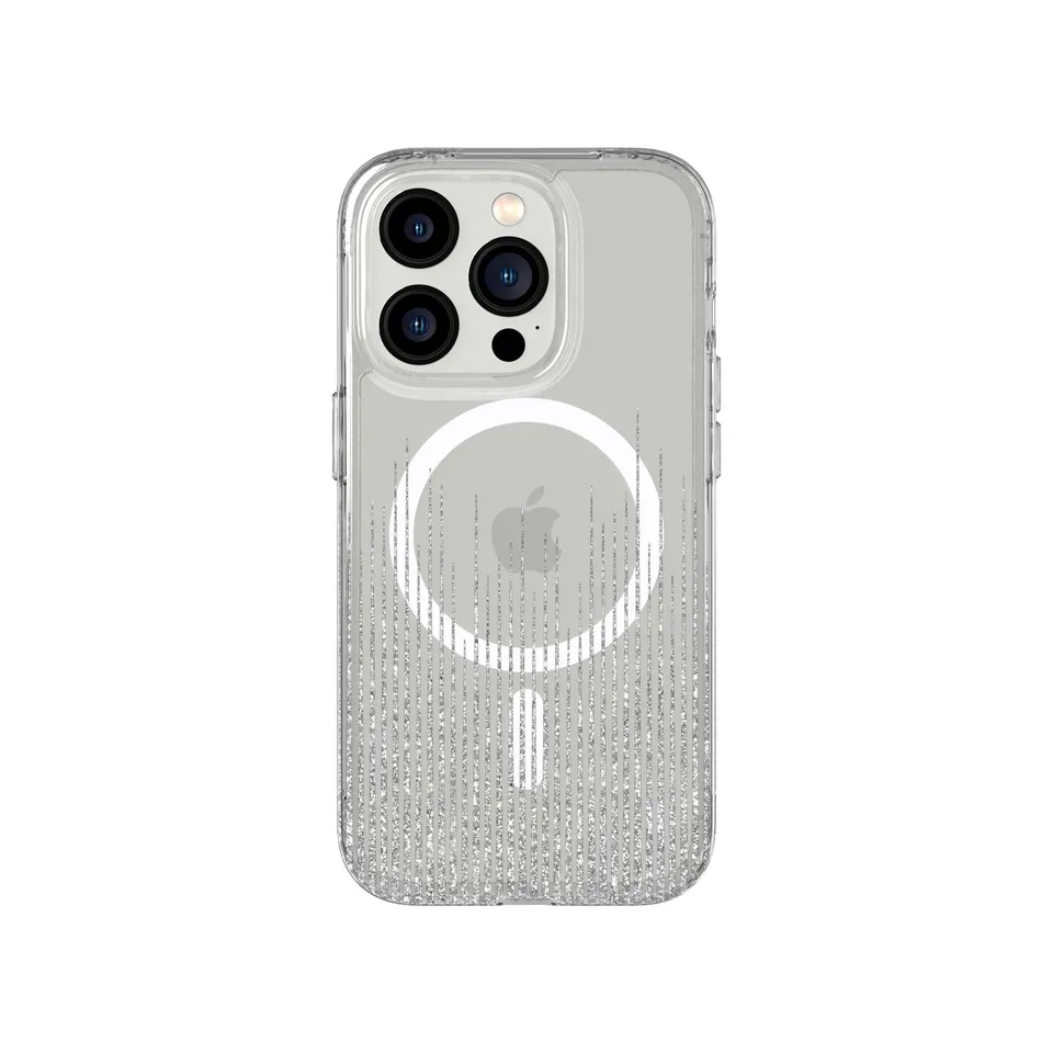 Tech21 EvoArt iPhone 14 Pro Handyhülle Sparkle Rain MagSafe