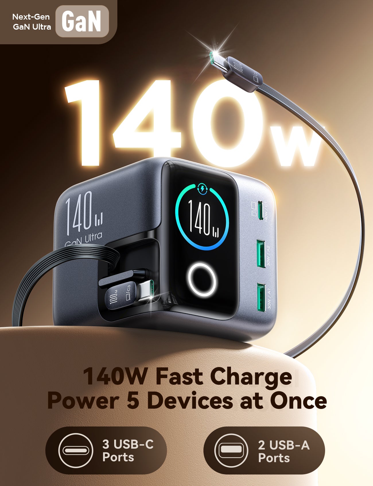 JOYROOM Chargers JR-TRD01 PODIX Ladestation 140W EU
