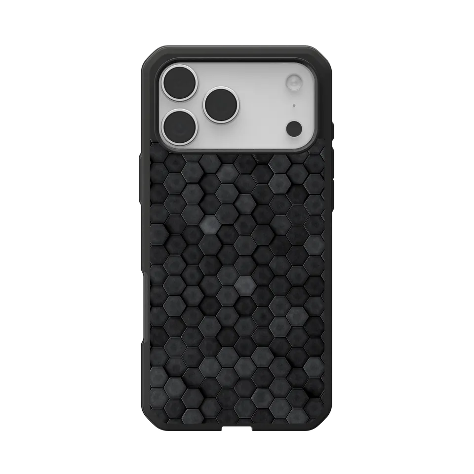 UAG Civilian LT iPhone 17 Pro Max Hülle Black Hexagon MagSafe