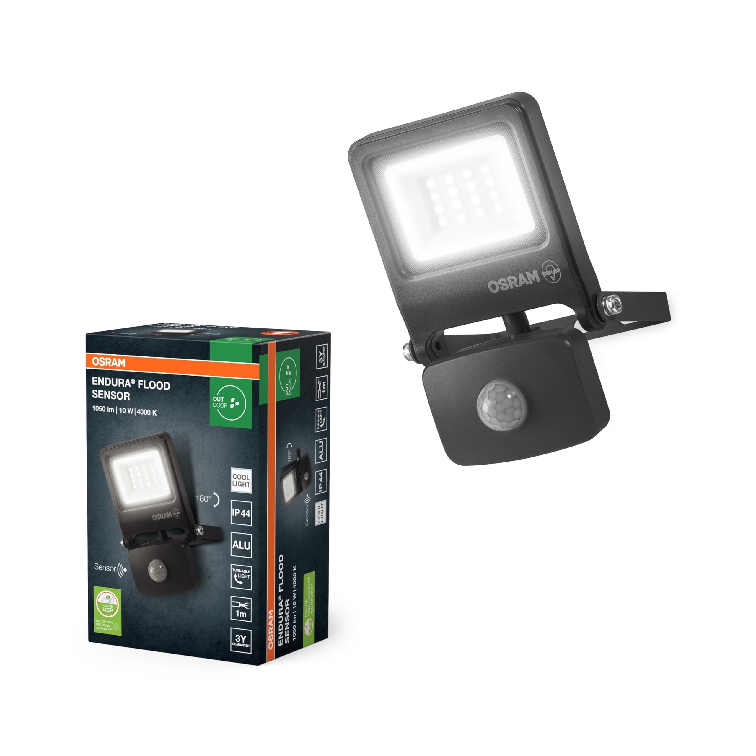 OSRAM SMART+ Endura Flood Fluter 10W 4000K dunkelgrau