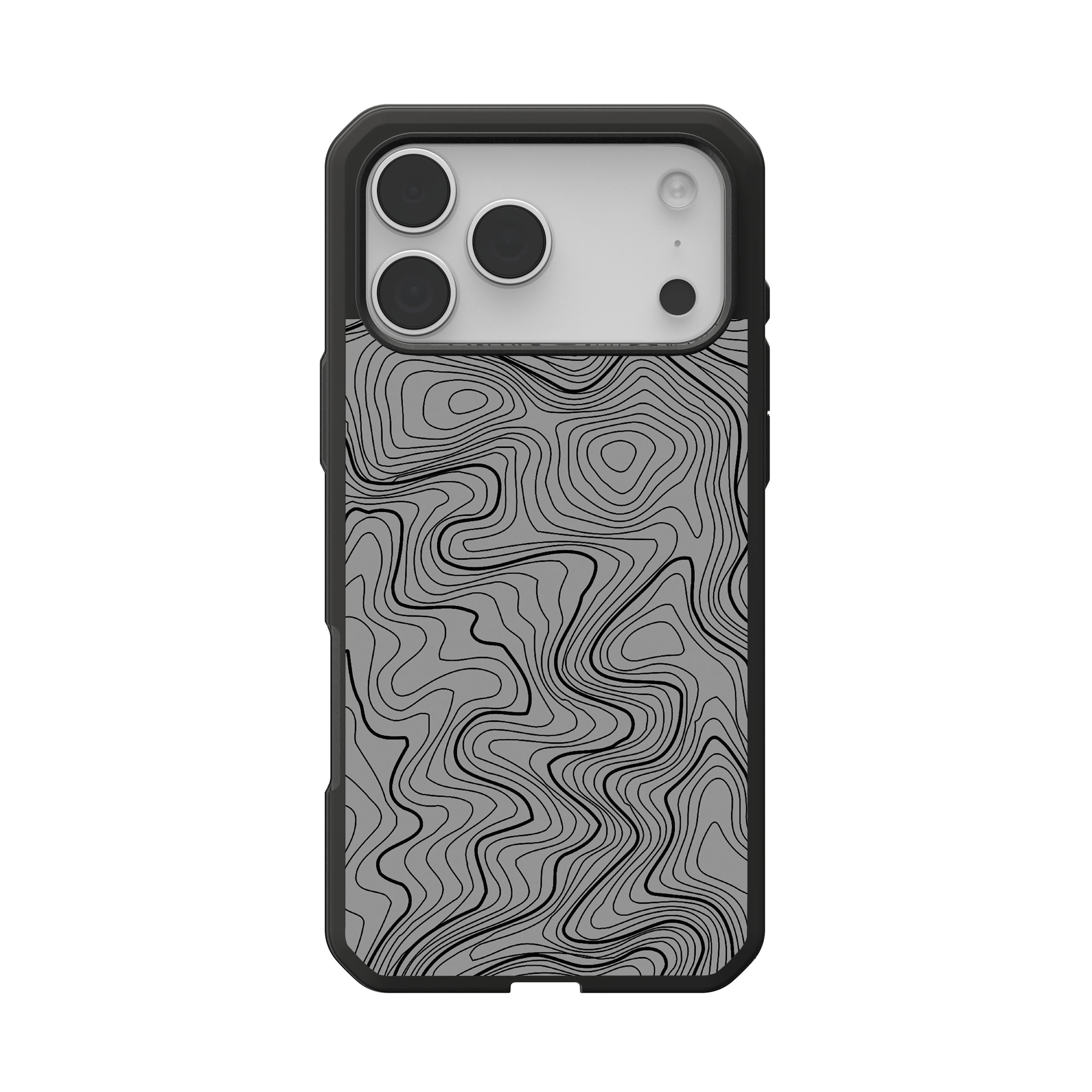 UAG Civilian LT iPhone 17 Pro Max Hülle Grey Topography 2 MagSafe
