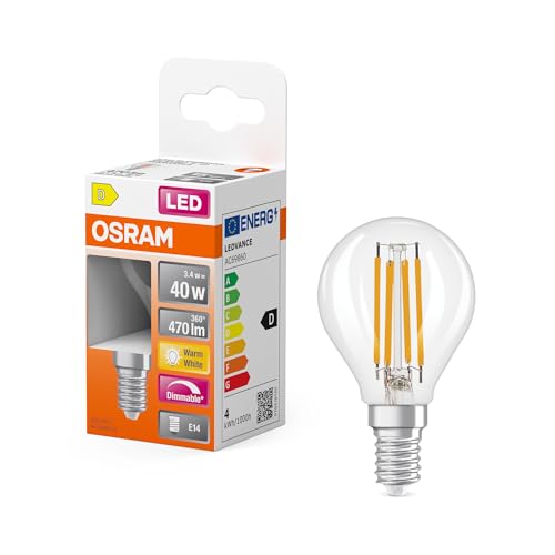 ams OSRAM Superstar Classic P40 Filament-Lampe E14 warmweiß