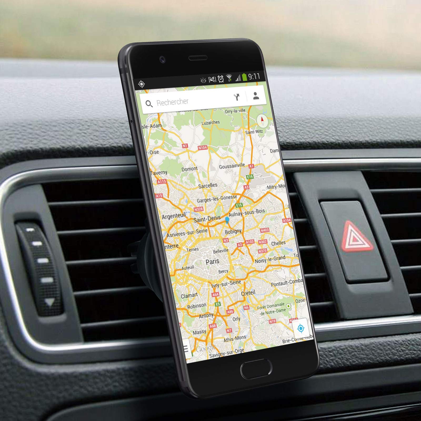 Mobilis KFZ Kit Lüftungsgitter Halterung QuickLock Magnet