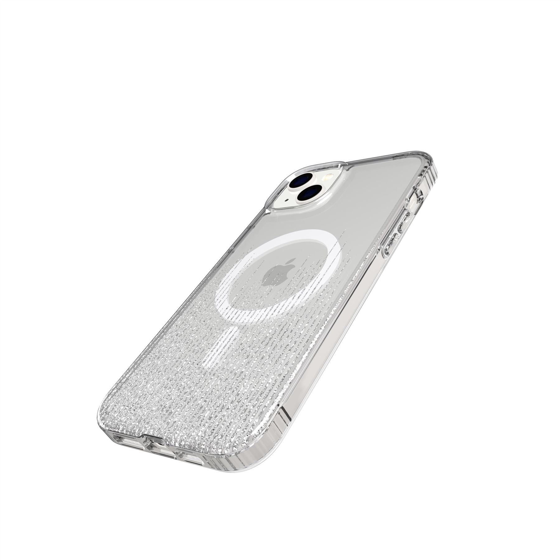 Tech21 EvoArt iPhone 14 Plus Hülle Sparkle Rain MagSafe