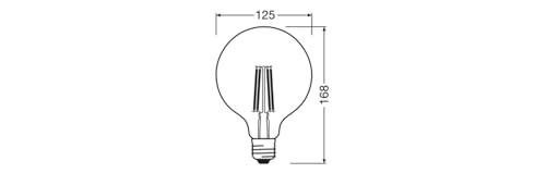OSRAM SMART+ Globe G125 LED-Lampe E27 klar 4000K