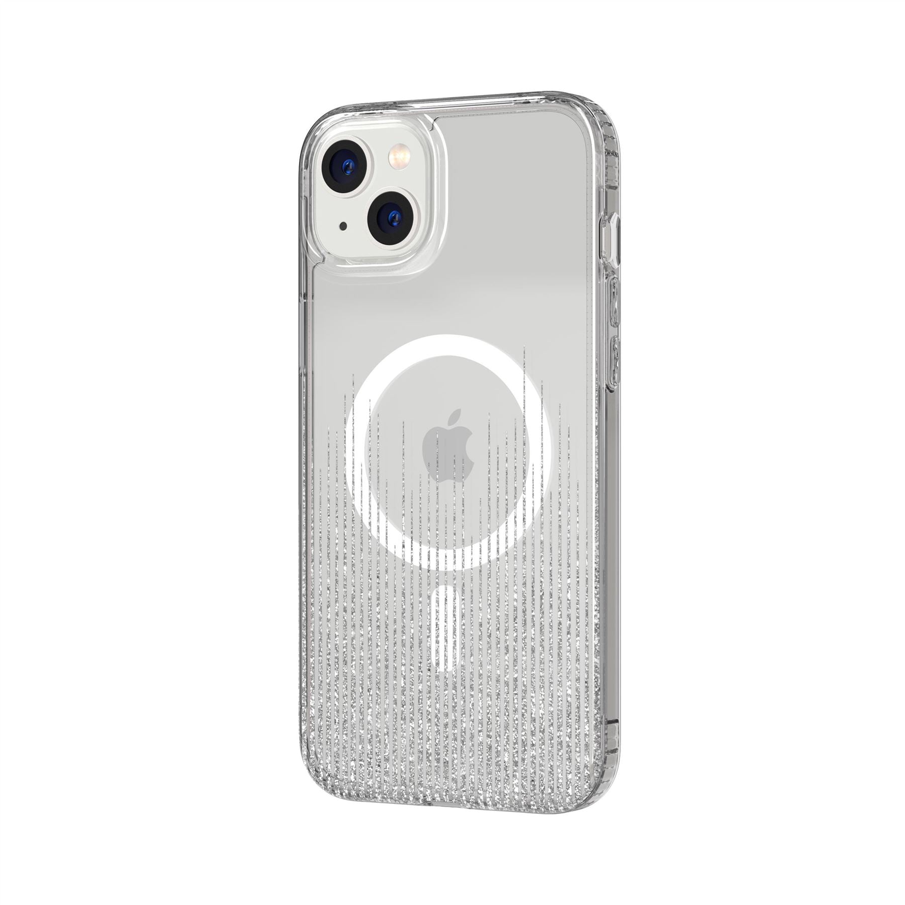 Tech21 EvoArt iPhone 14 Plus Hülle Sparkle Rain MagSafe