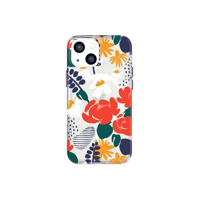 Tech21 EvoArt iPhone 13 mini Hülle Red Rose MagSafe Muster