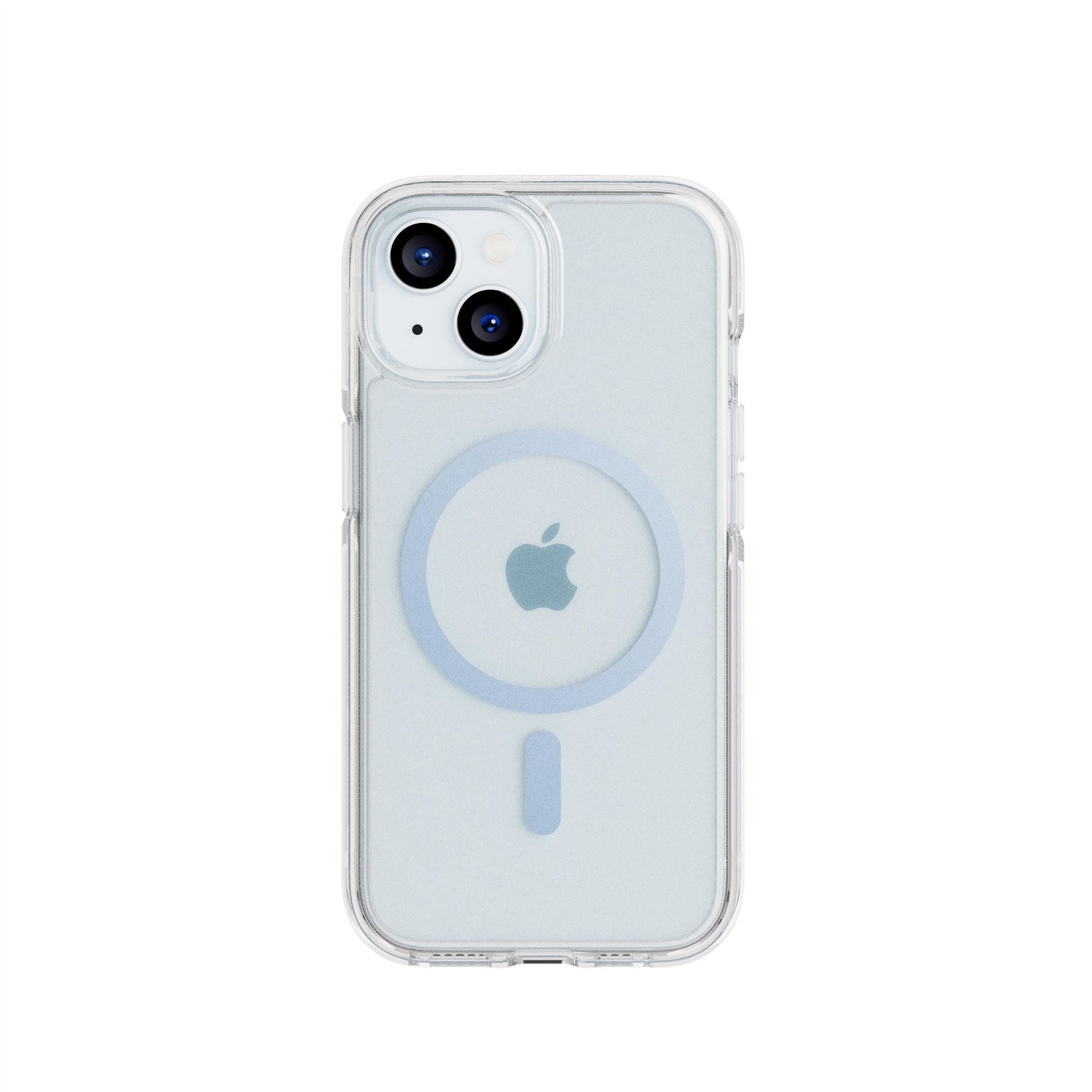 Tech21 FlexQuartz iPhone 15/14/13 Hülle Clear Blue MagSafe