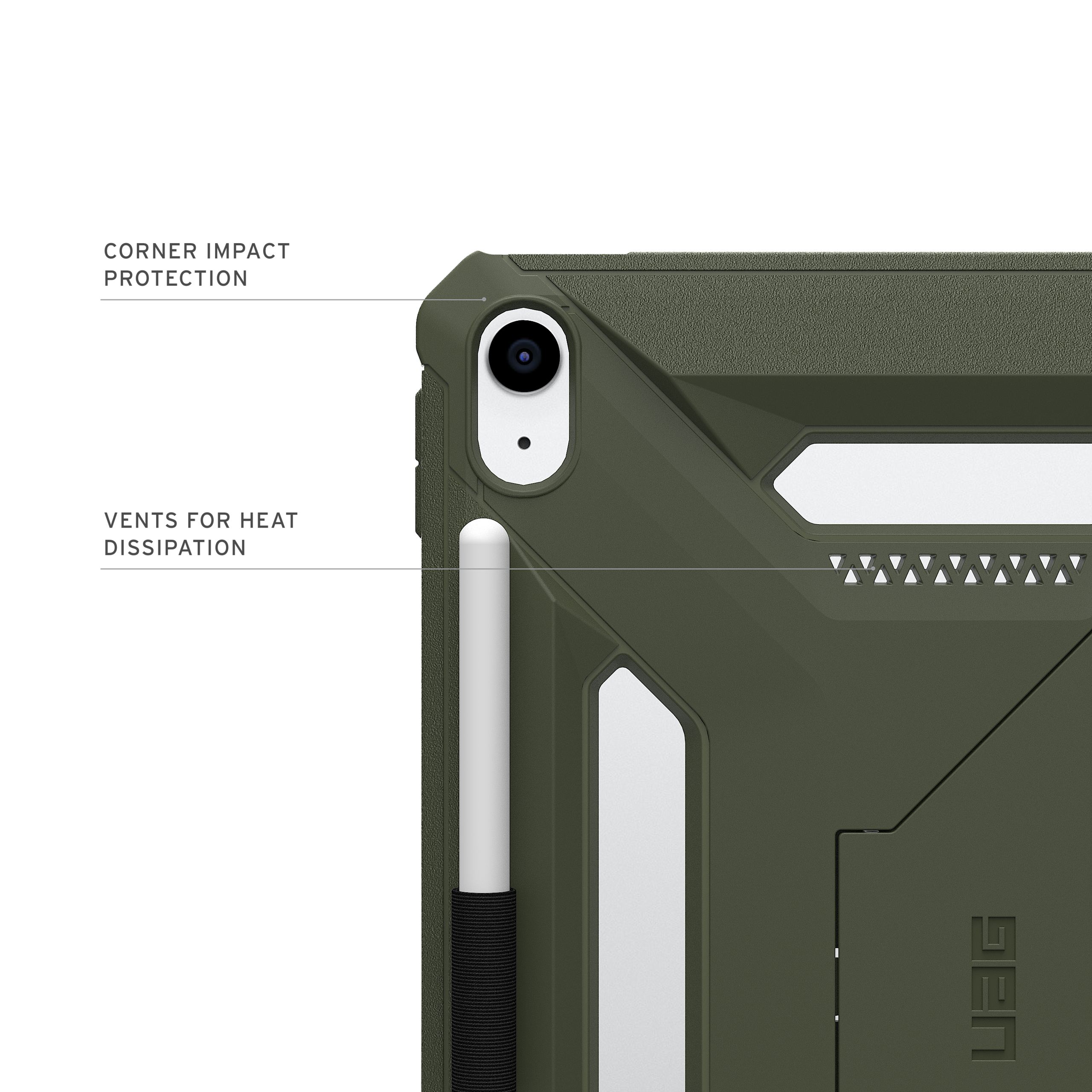 UAG Scout Plus iPad 10.9 Hülle mit Aufsteller stoßfest
