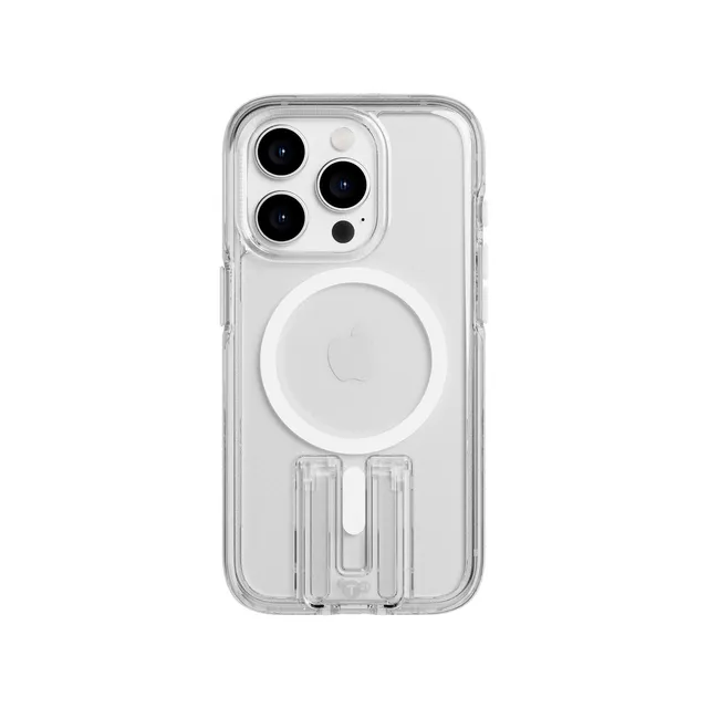 Tech21 EvoCrystal Kick iPhone 15 Pro Handyhülle Weiß MagSafe