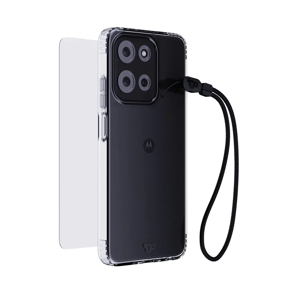 Tech21 EvoLite Moto g stylus Hülle Clear Bundle 3m Schutz