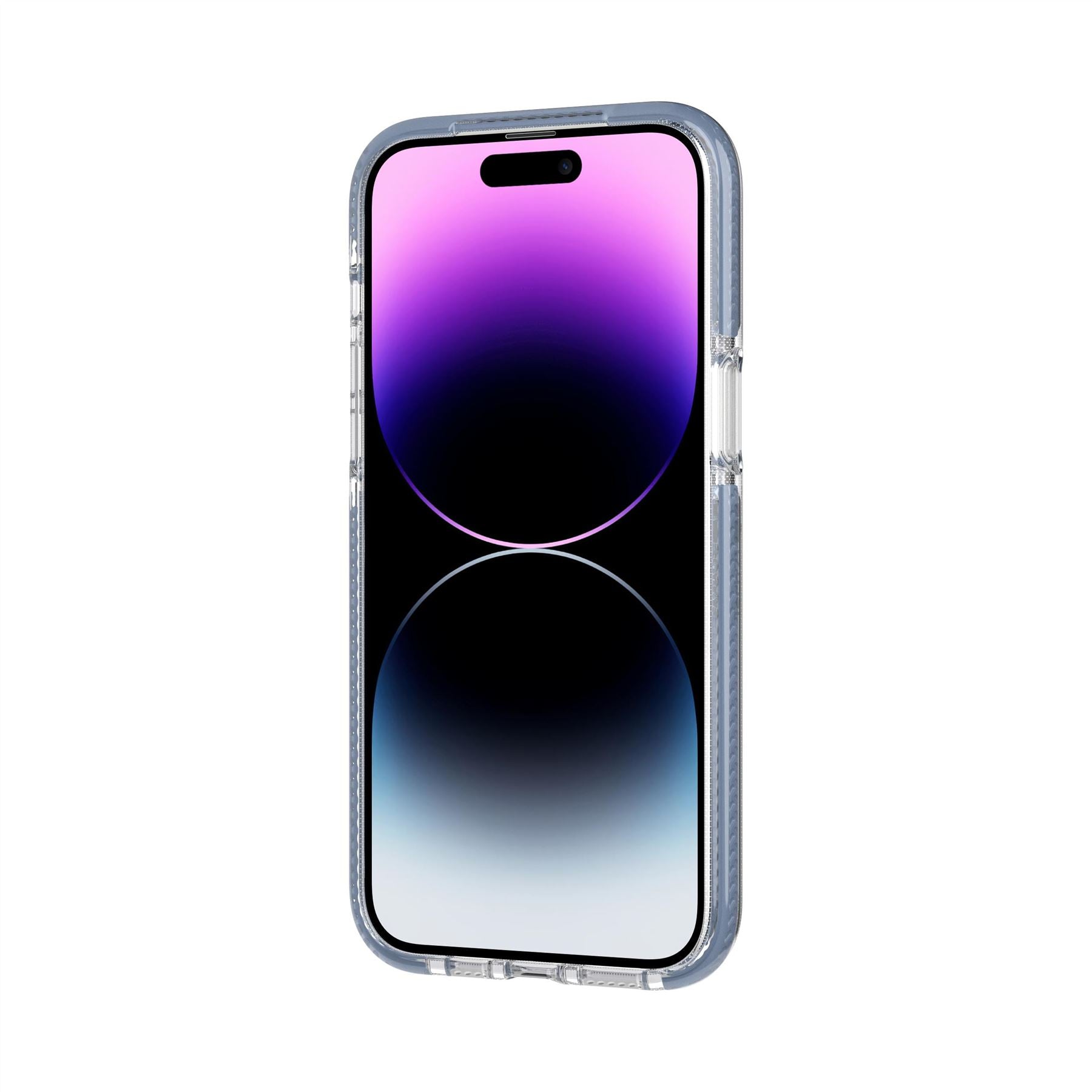 Tech21 EvoCrystal iPhone 14 Pro Max Handyhülle Steel Blue MagSafe