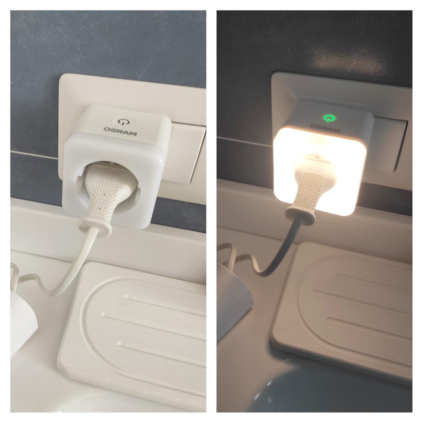 OSRAM SMART+ WiFi Steckdose Nachtlicht weiß 16A
