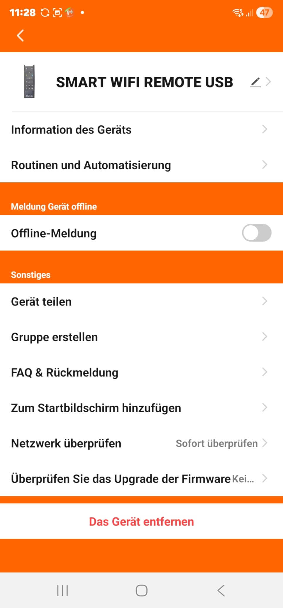 OSRAM SMART+ WIFI Fernbedienung schwarz USB-C dimmbar