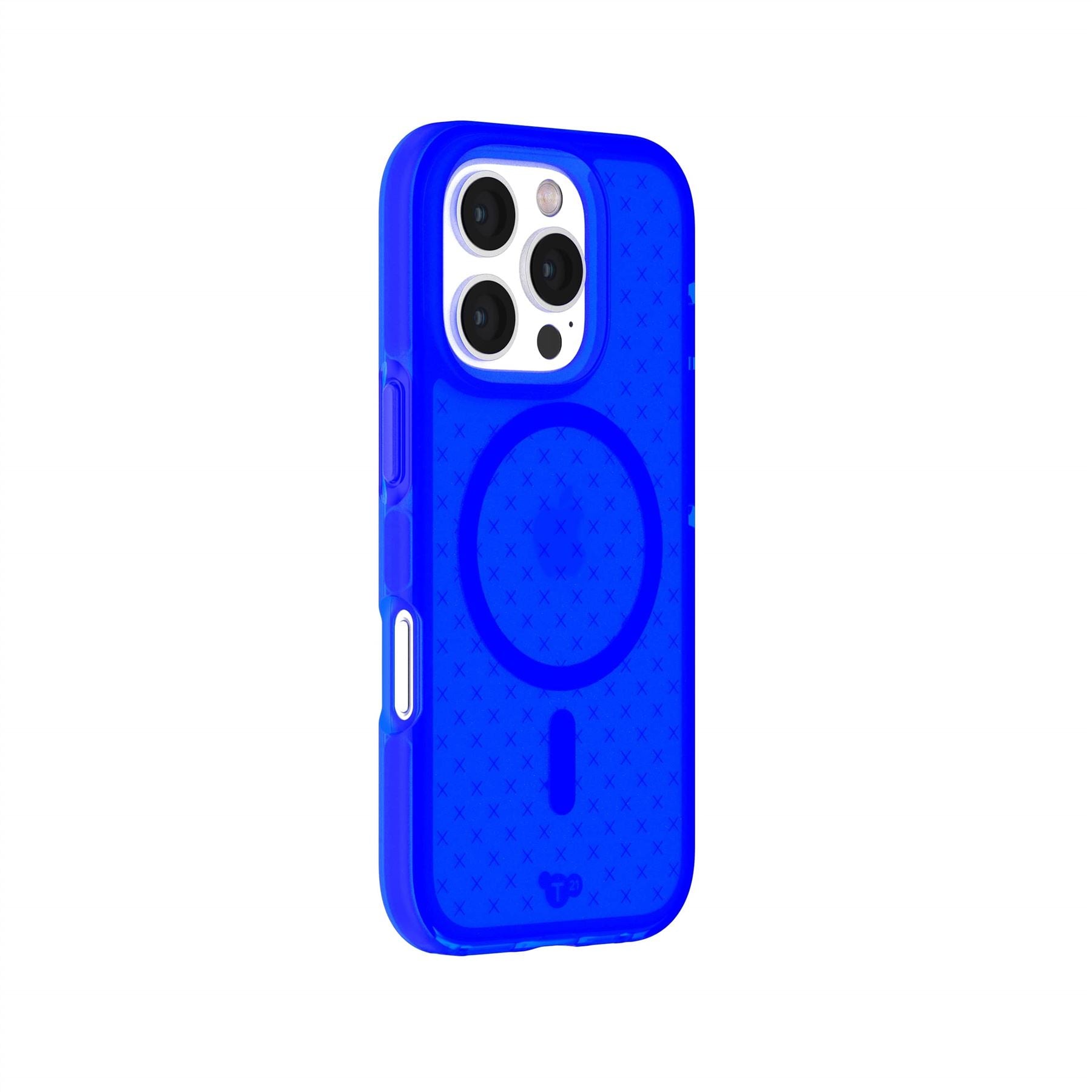 Tech21 EvoCheck iPhone 16 Pro Hülle Cobalt Blue Check