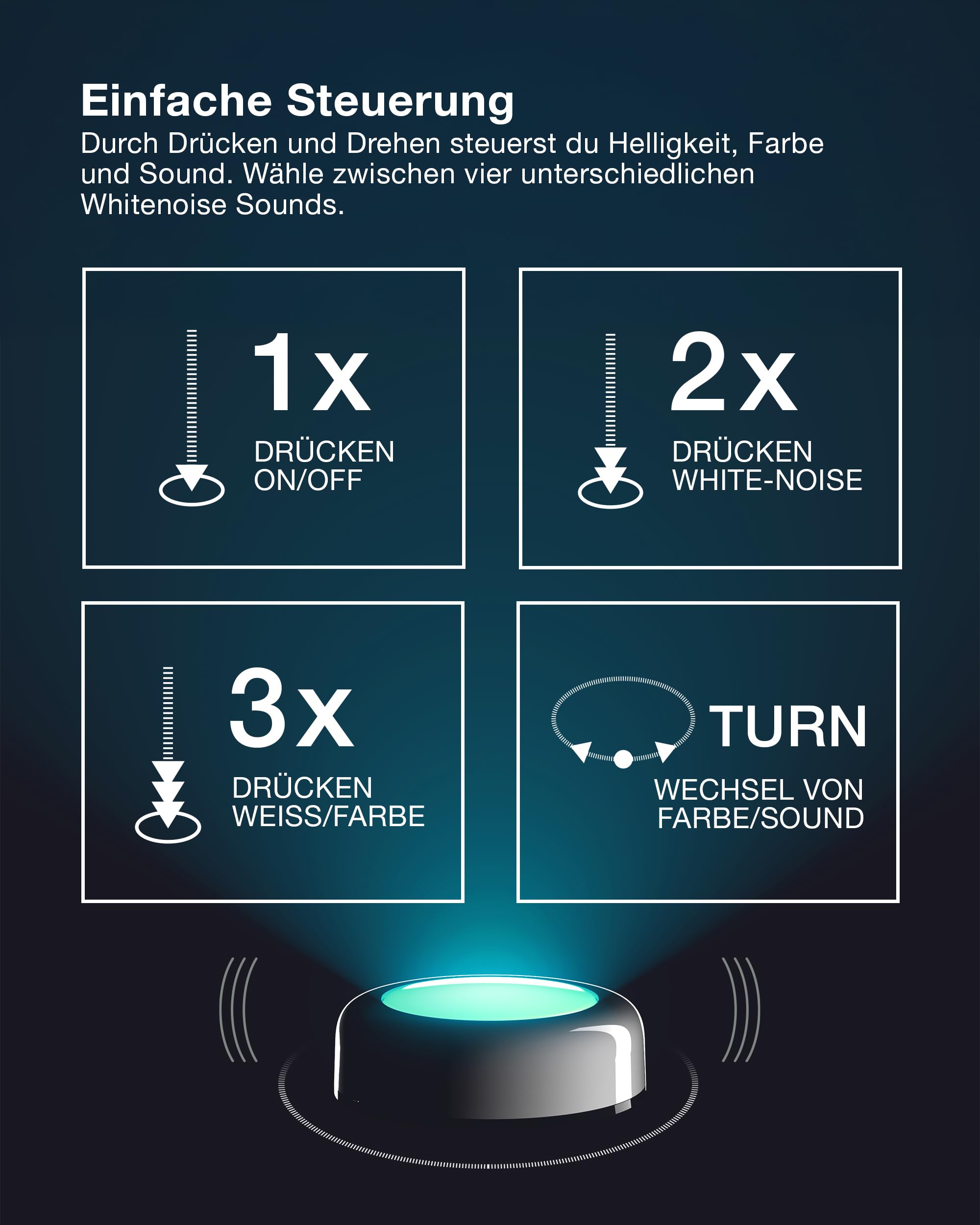 ams OSRAM SMART+ DOT-IT Nachtlicht RGB magnetisch 6er