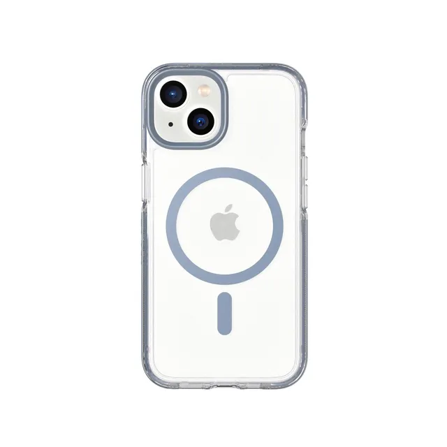 Tech21 EvoCrystal MagSafe Hülle Clear Steel Blue iPhone