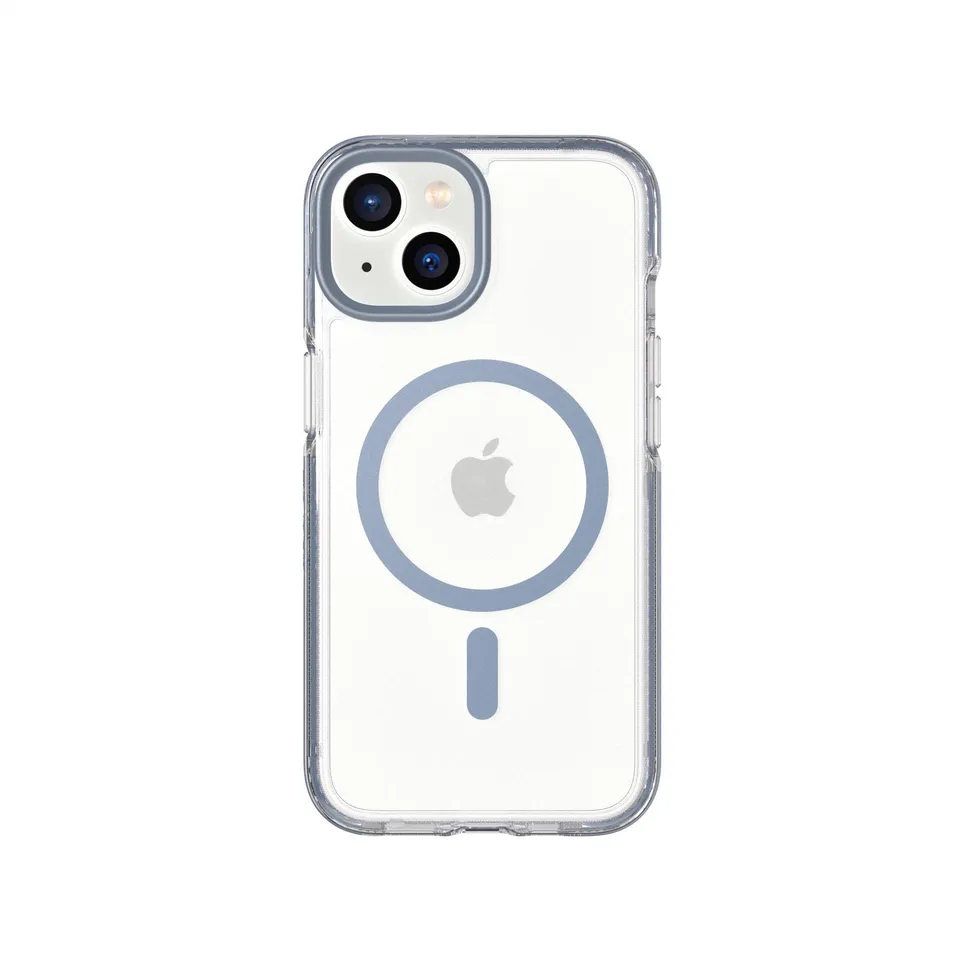 Tech21 EvoCrystal MagSafe Hülle Clear Steel Blue iPhone