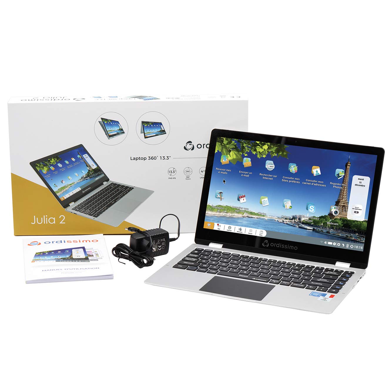 Ordissimo Ordinateurs Lucie 3 Notebook 15,6" Senioren silber 128GB