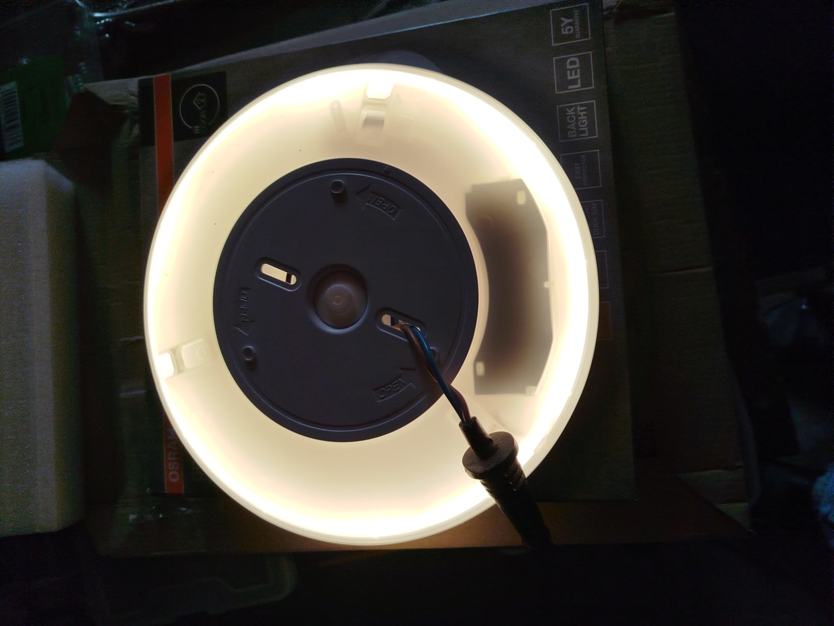 ams OSRAM SMART+ ORBIS ClickDim Deckenleuchte 23cm schwarz
