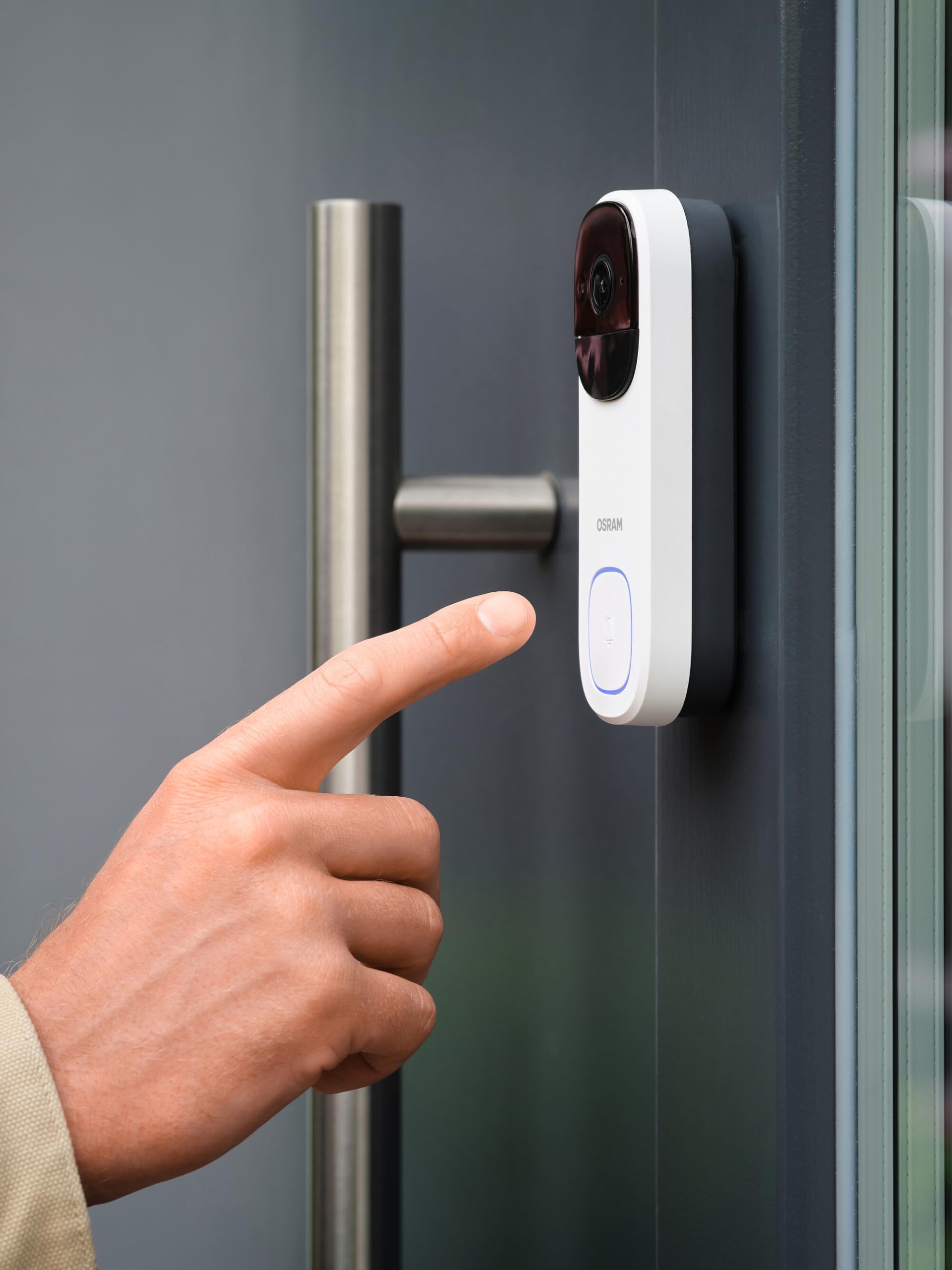 OSRAM SMART+ WiFi Video-Türklingel 2K weiß Akku