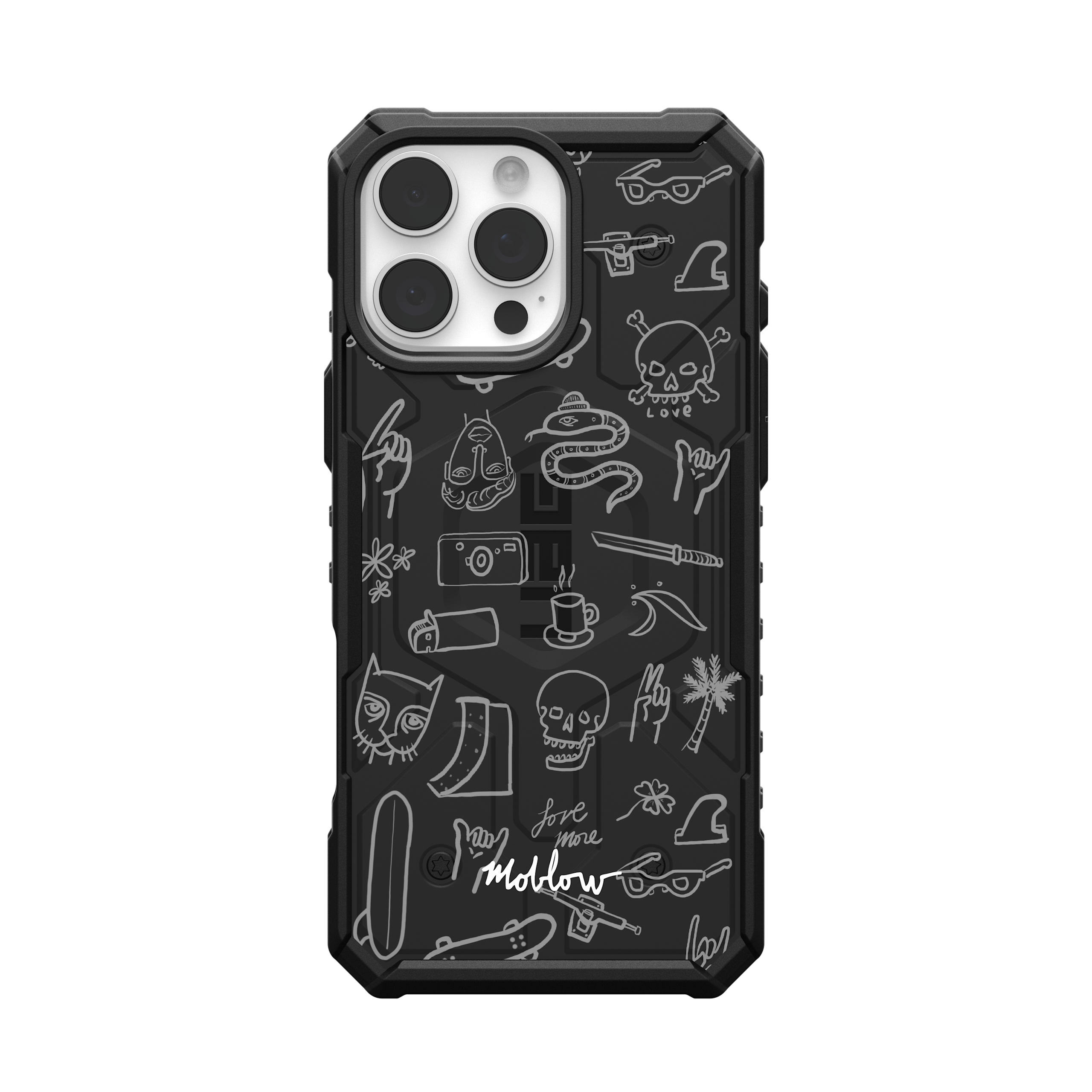 UAG Pathfinder Handyhülle iPhone 16 Pro Max Doodles MagSafe